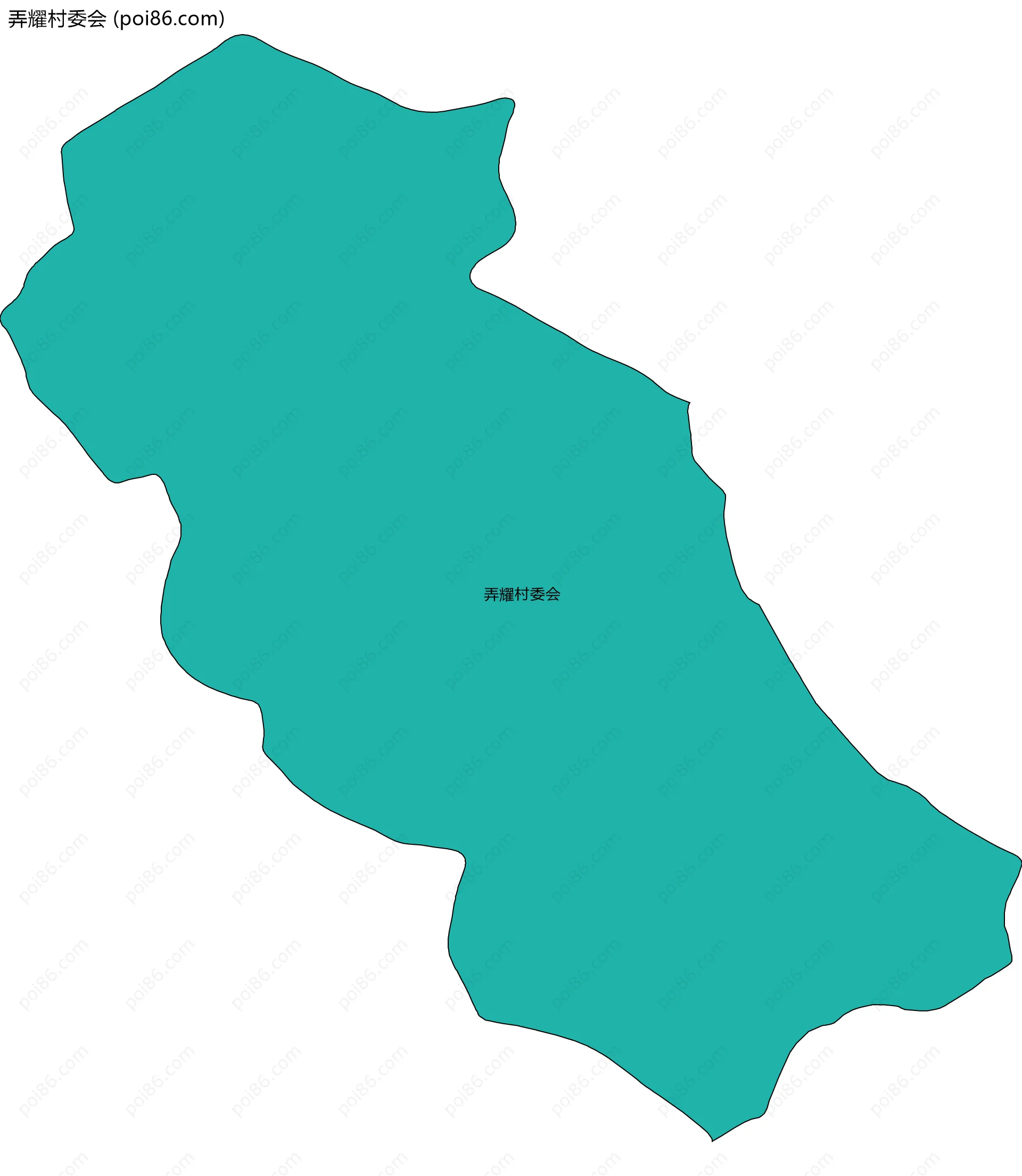 弄耀村委会边界地图