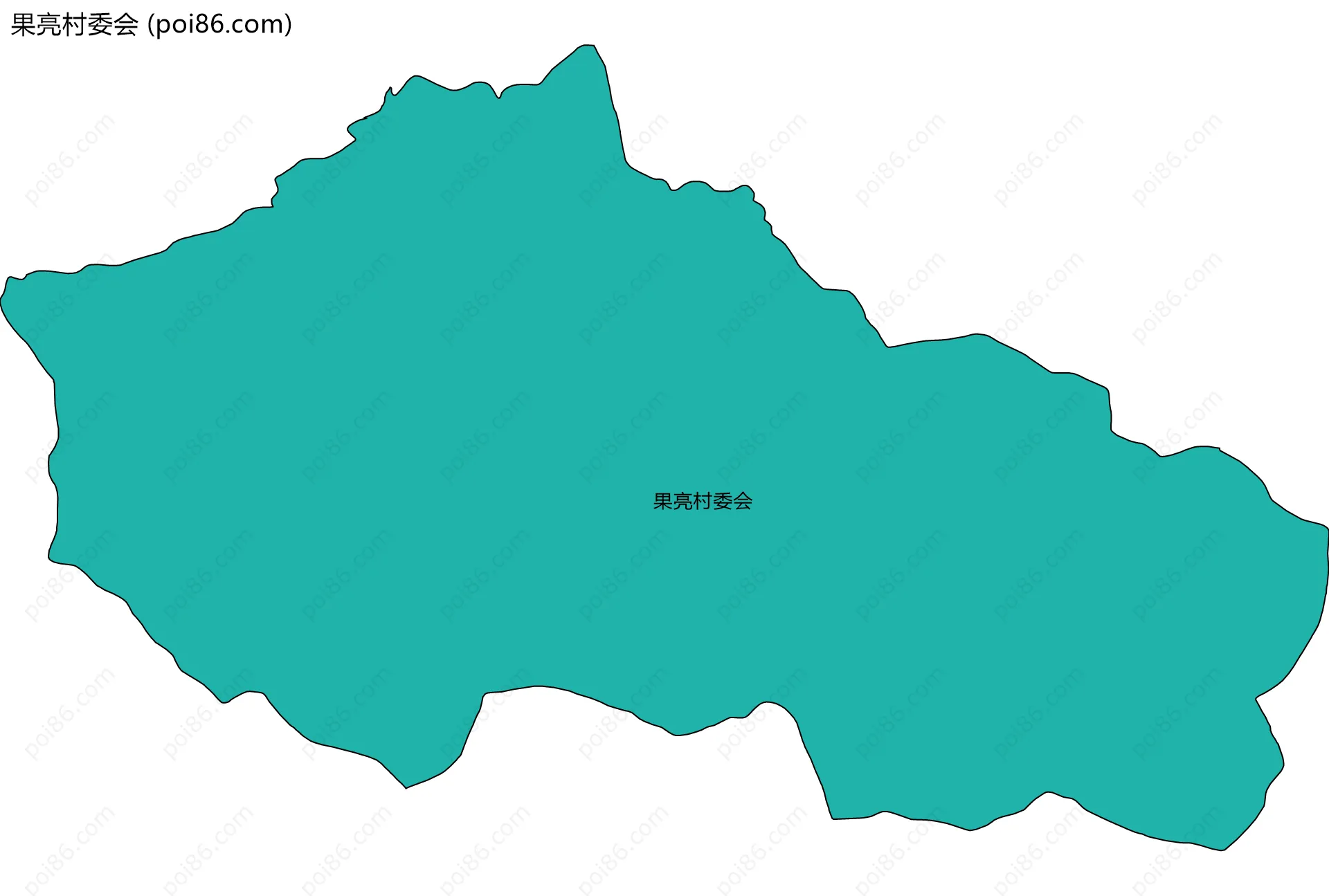 果亮村委会边界地图
