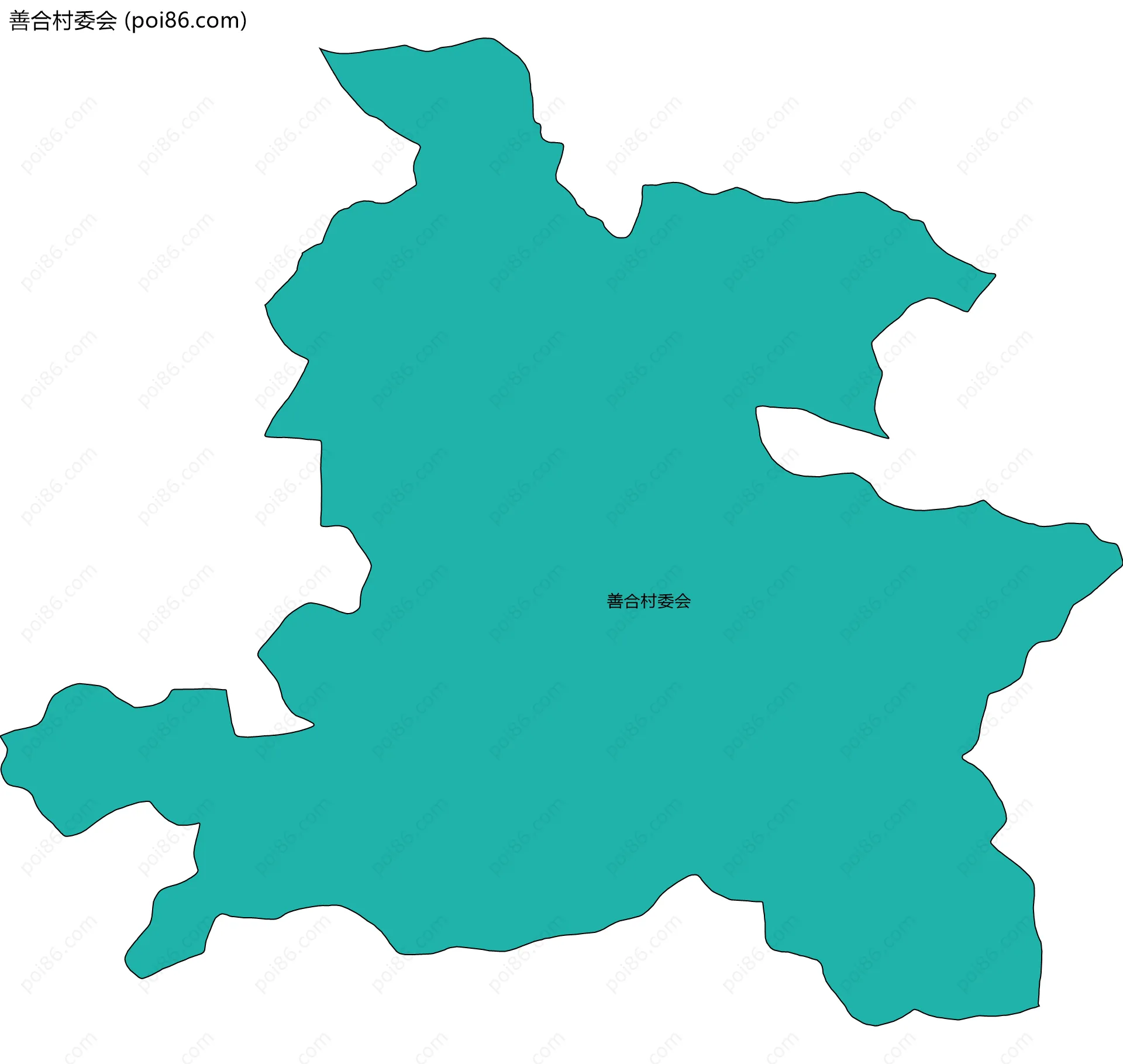 善合村委会边界地图