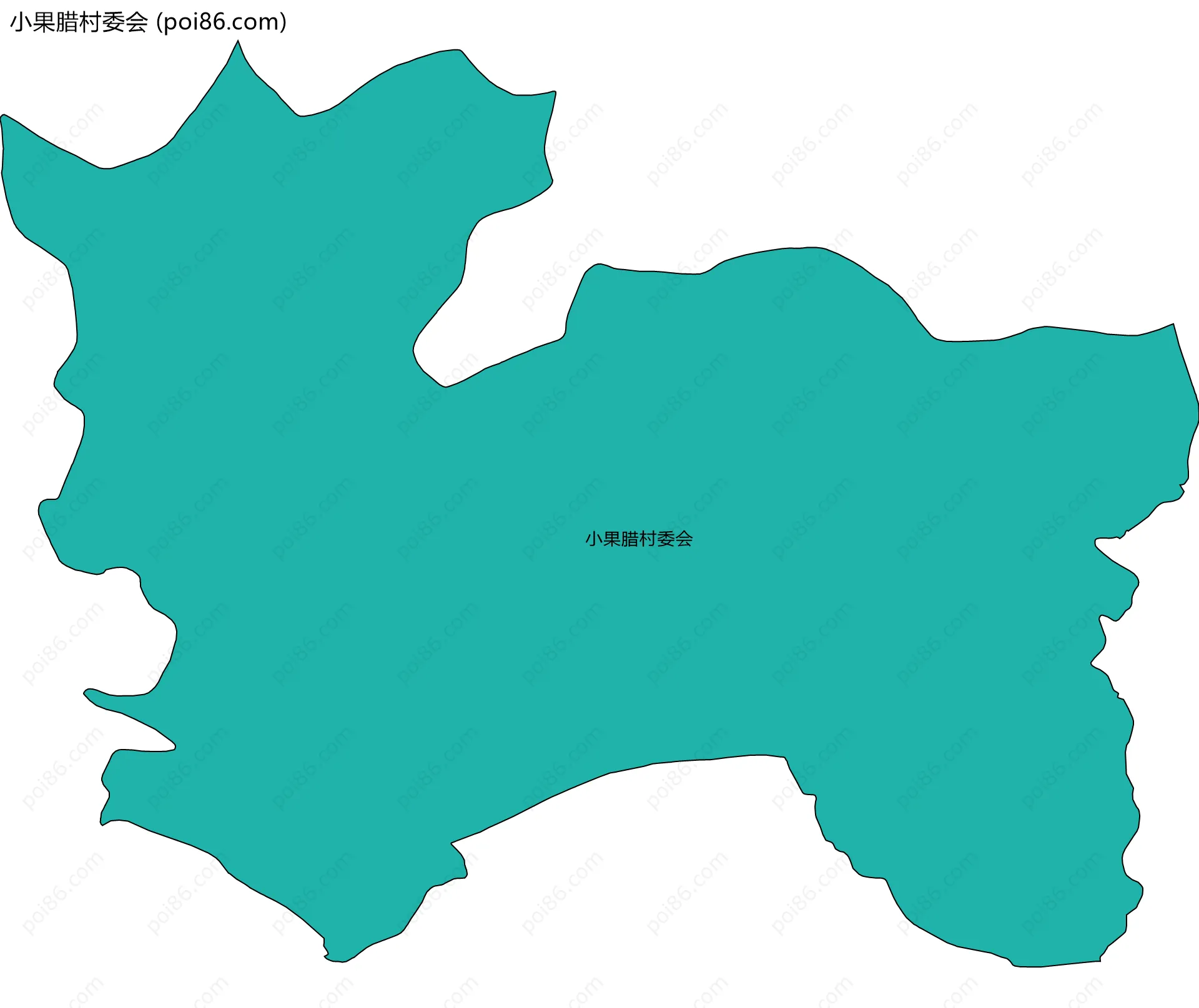 小果腊村委会边界地图