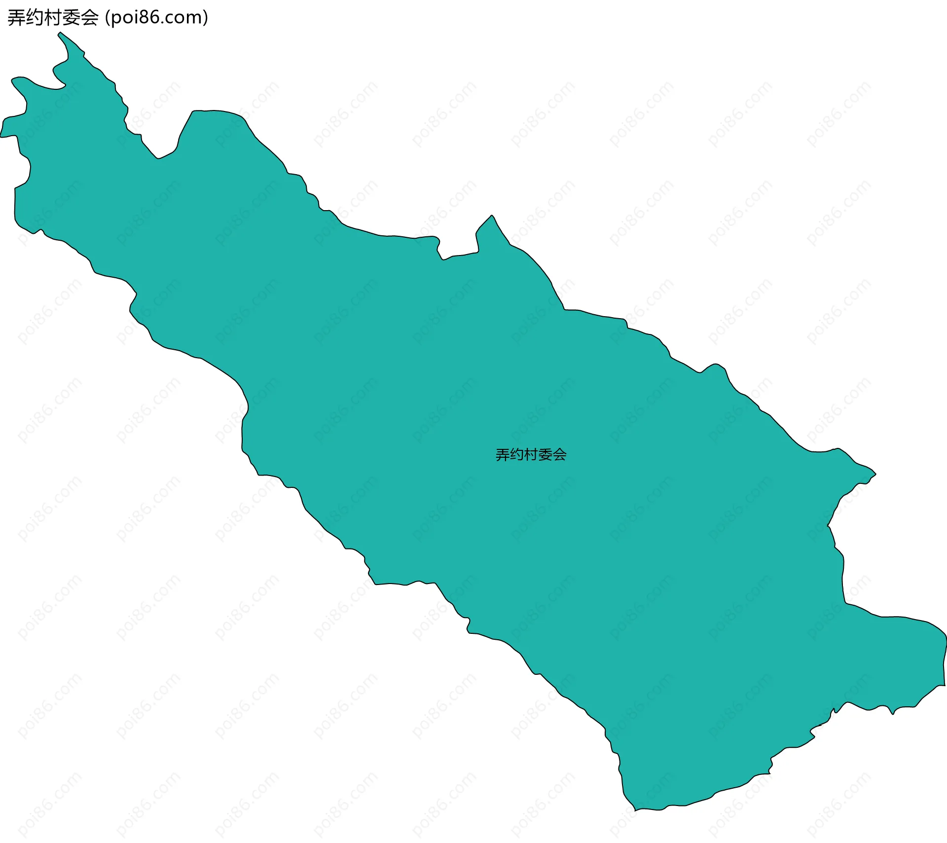 弄约村委会边界地图