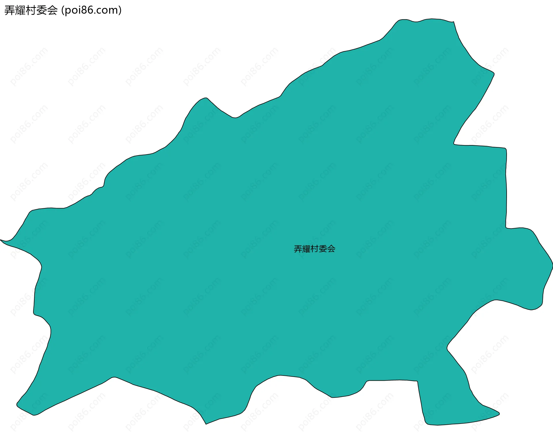 弄耀村委会边界地图