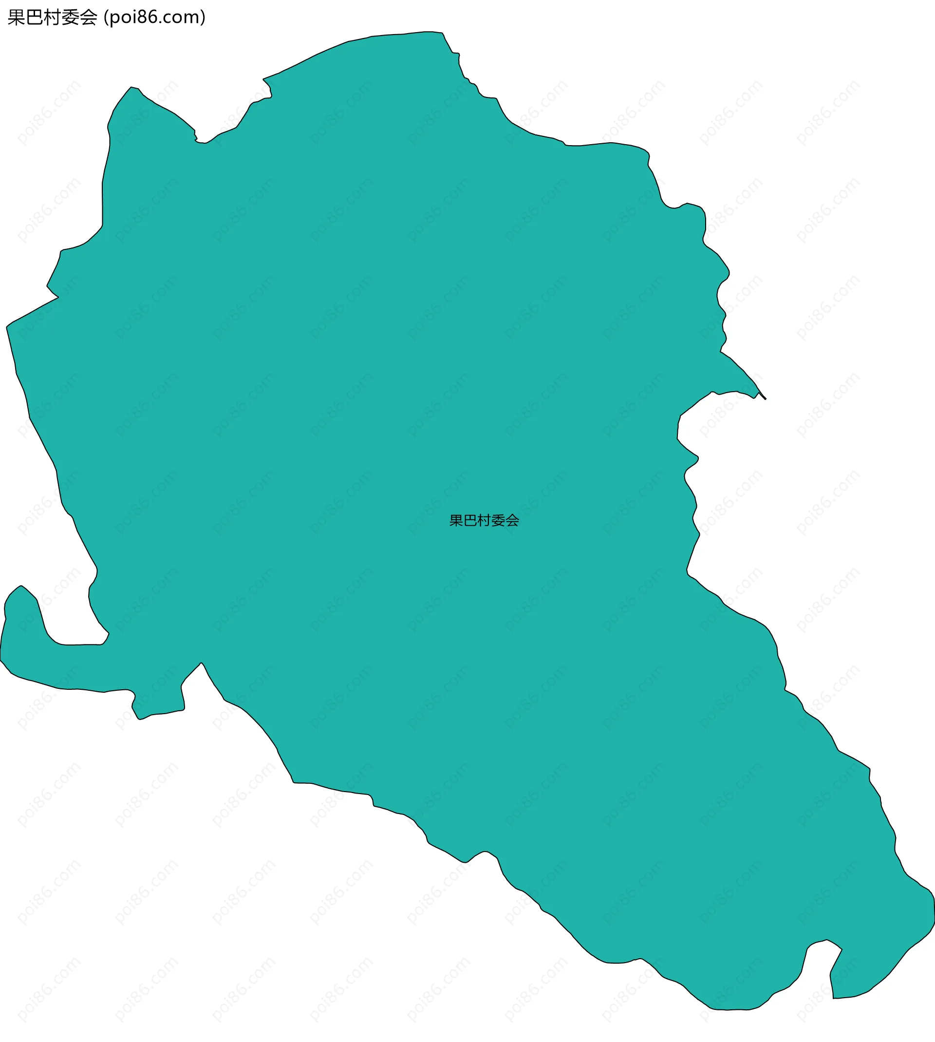 果巴村委会边界地图