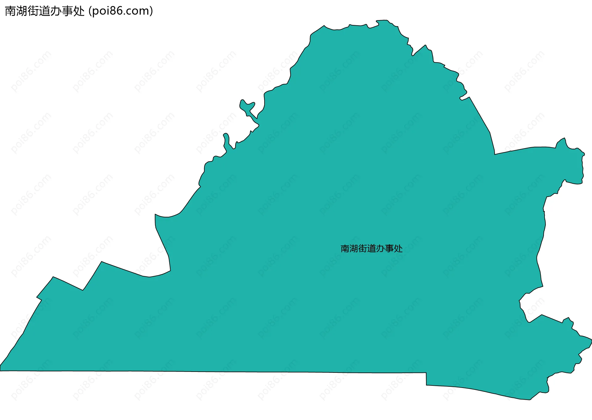 南湖街道办事处边界地图