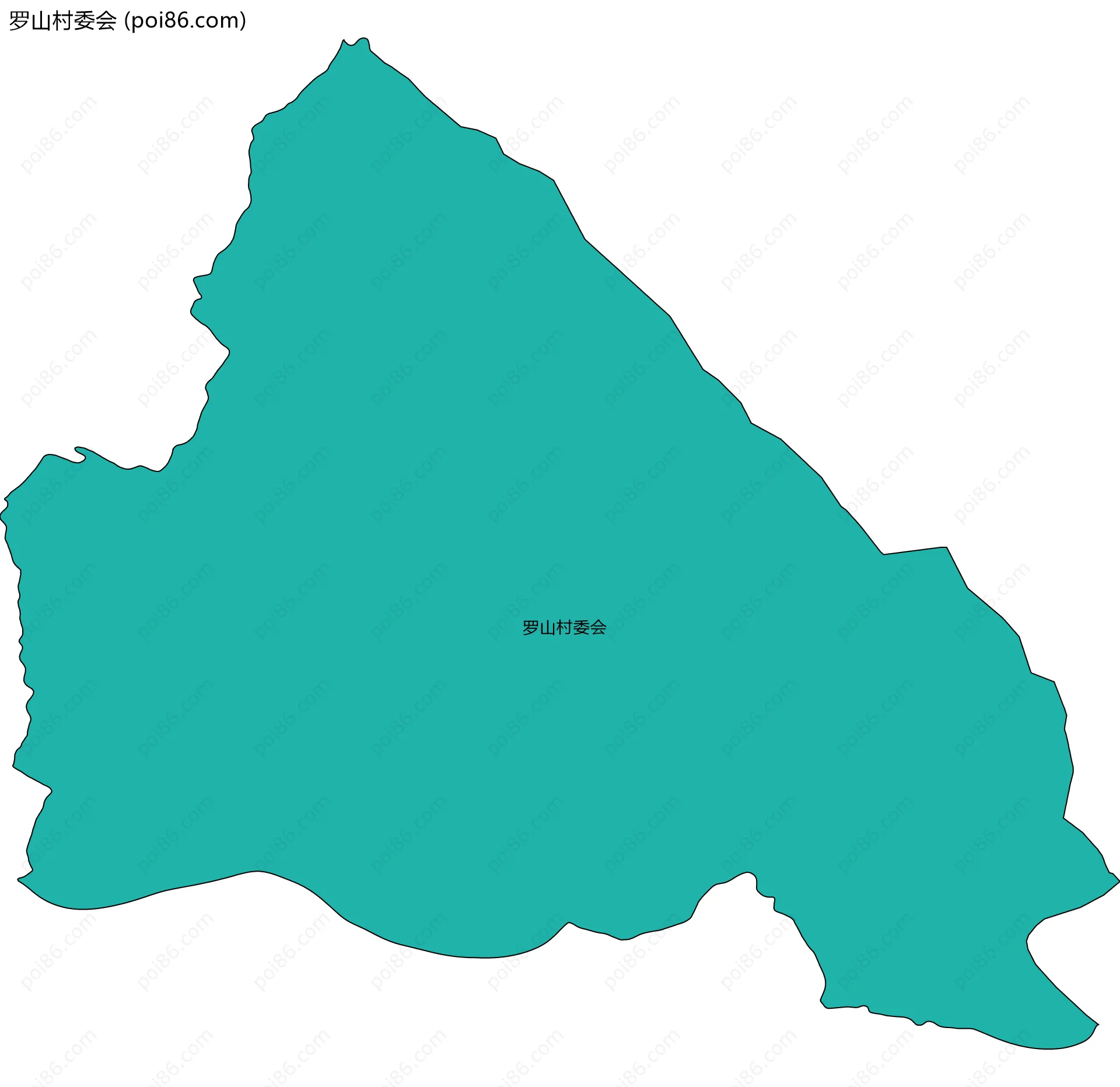 罗山村委会边界地图