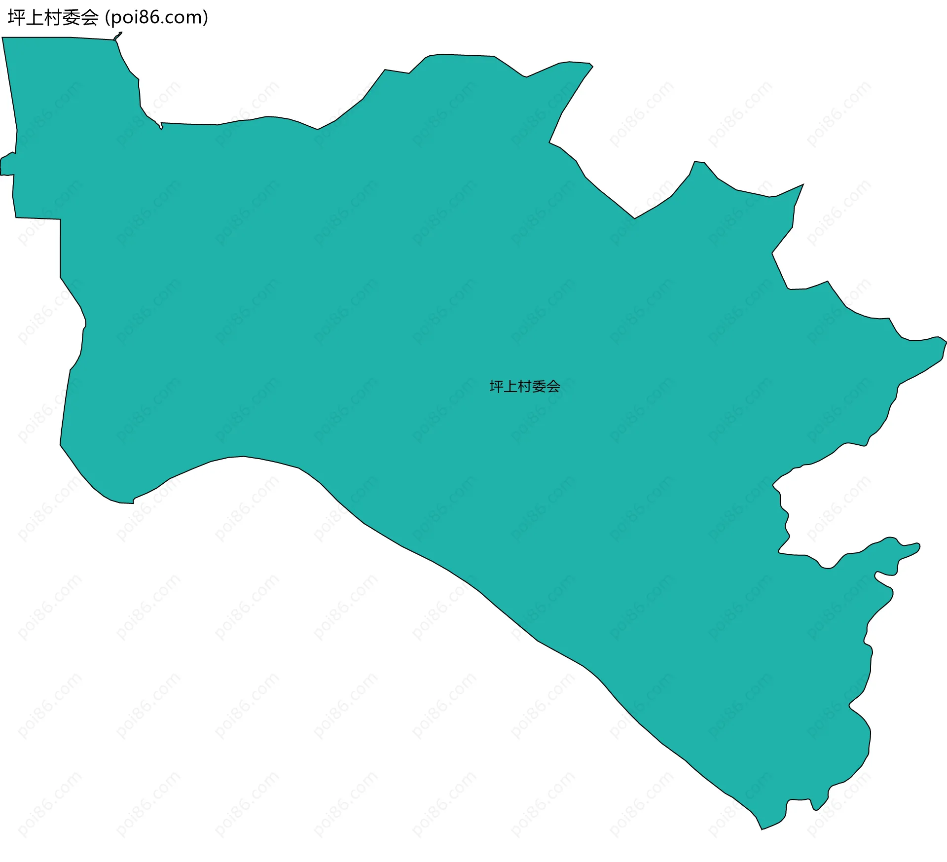 坪上村委会边界地图