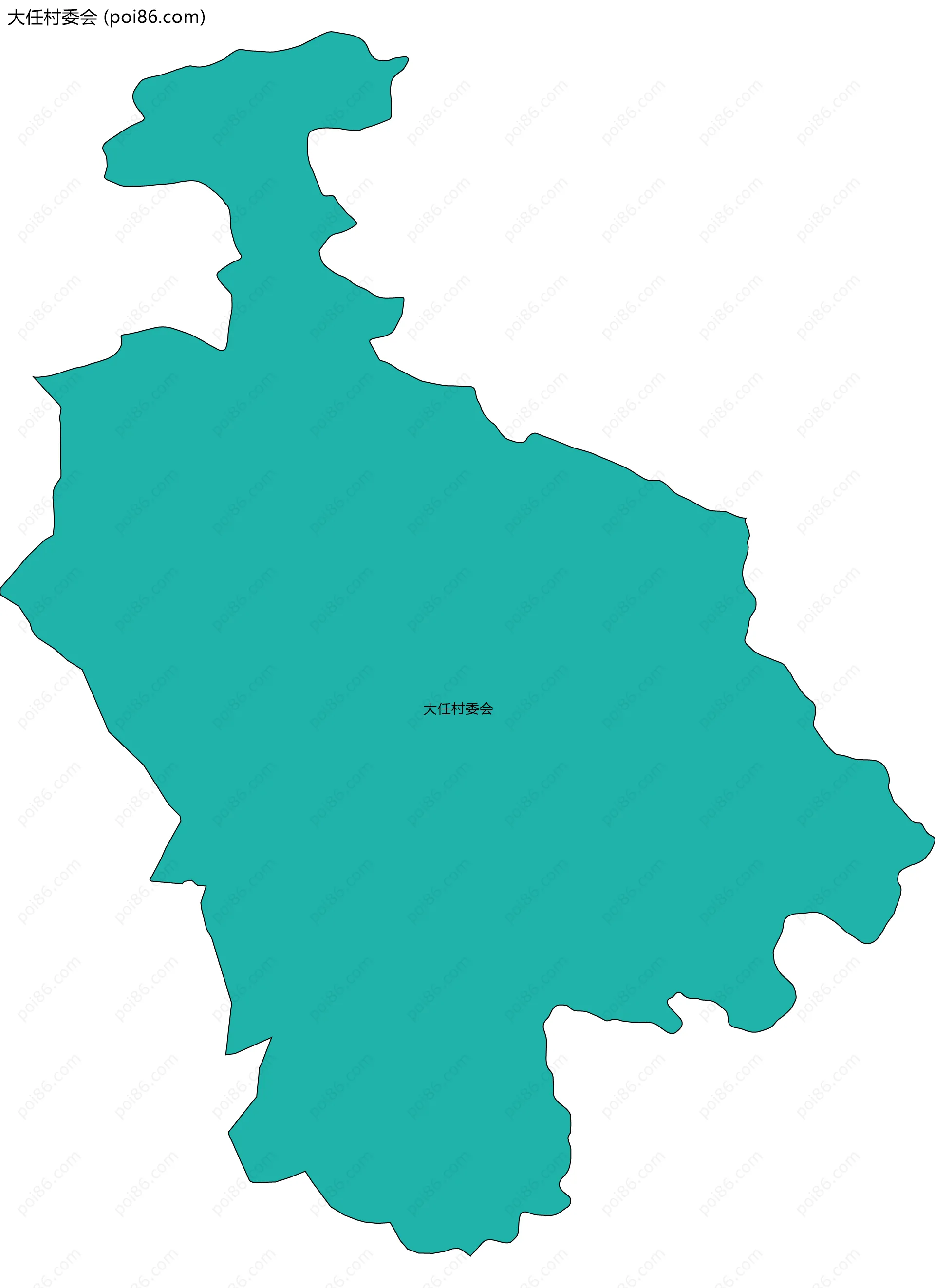 大任村委会边界地图