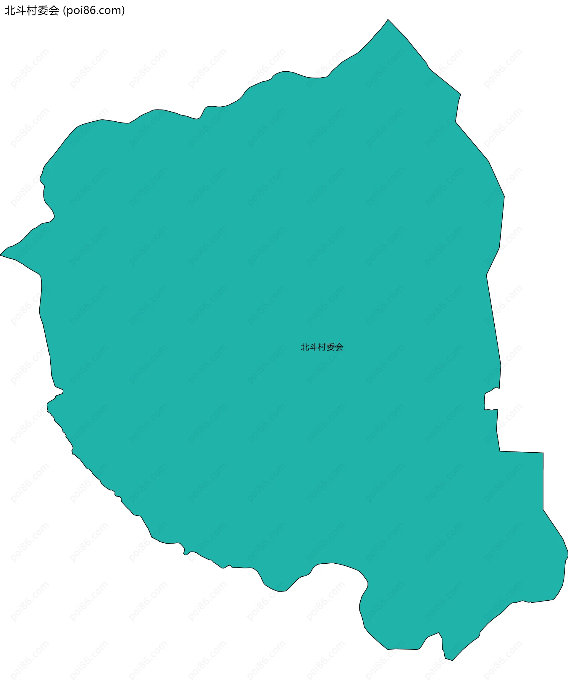 北斗村委会边界地图