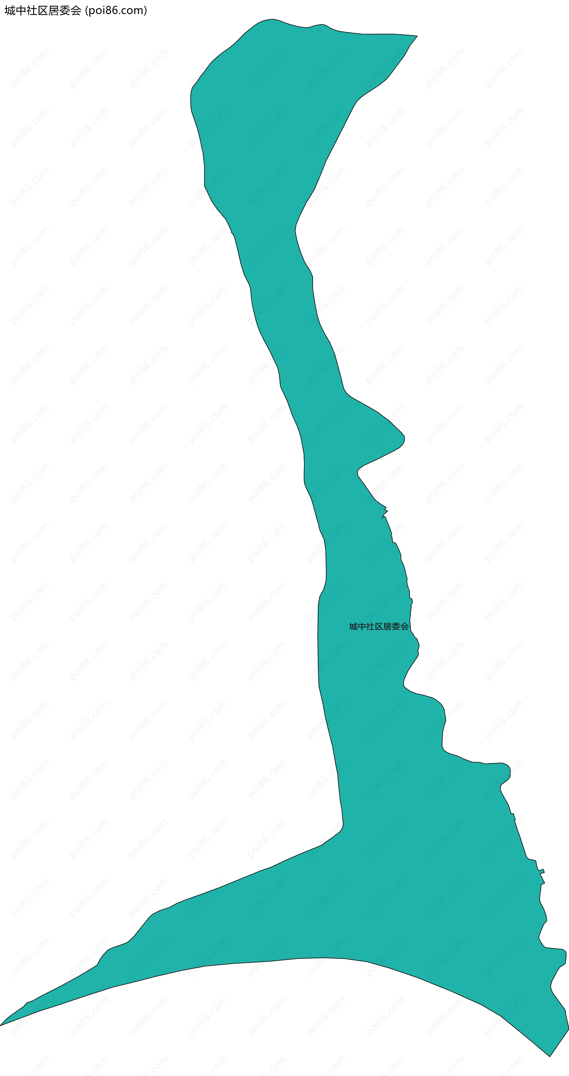 城中社区居委会边界地图