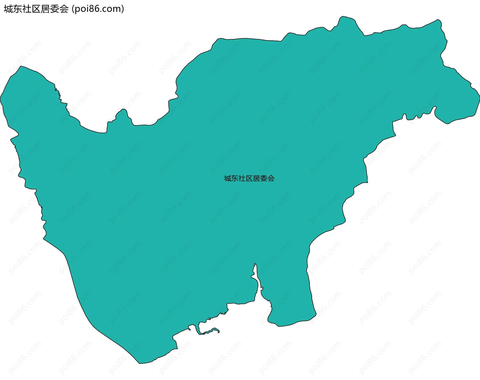 城东社区居委会边界地图