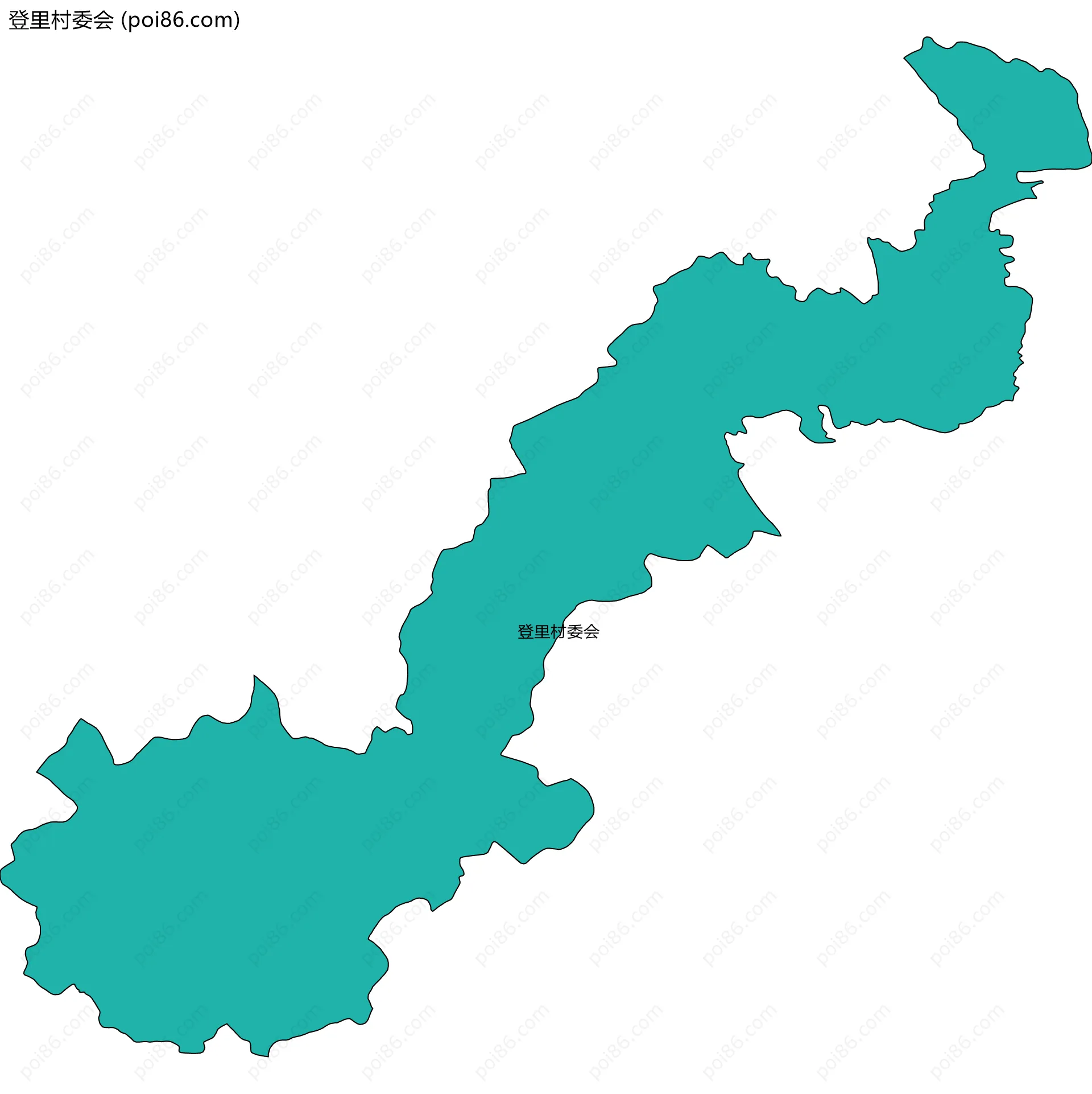 登里村委会边界地图