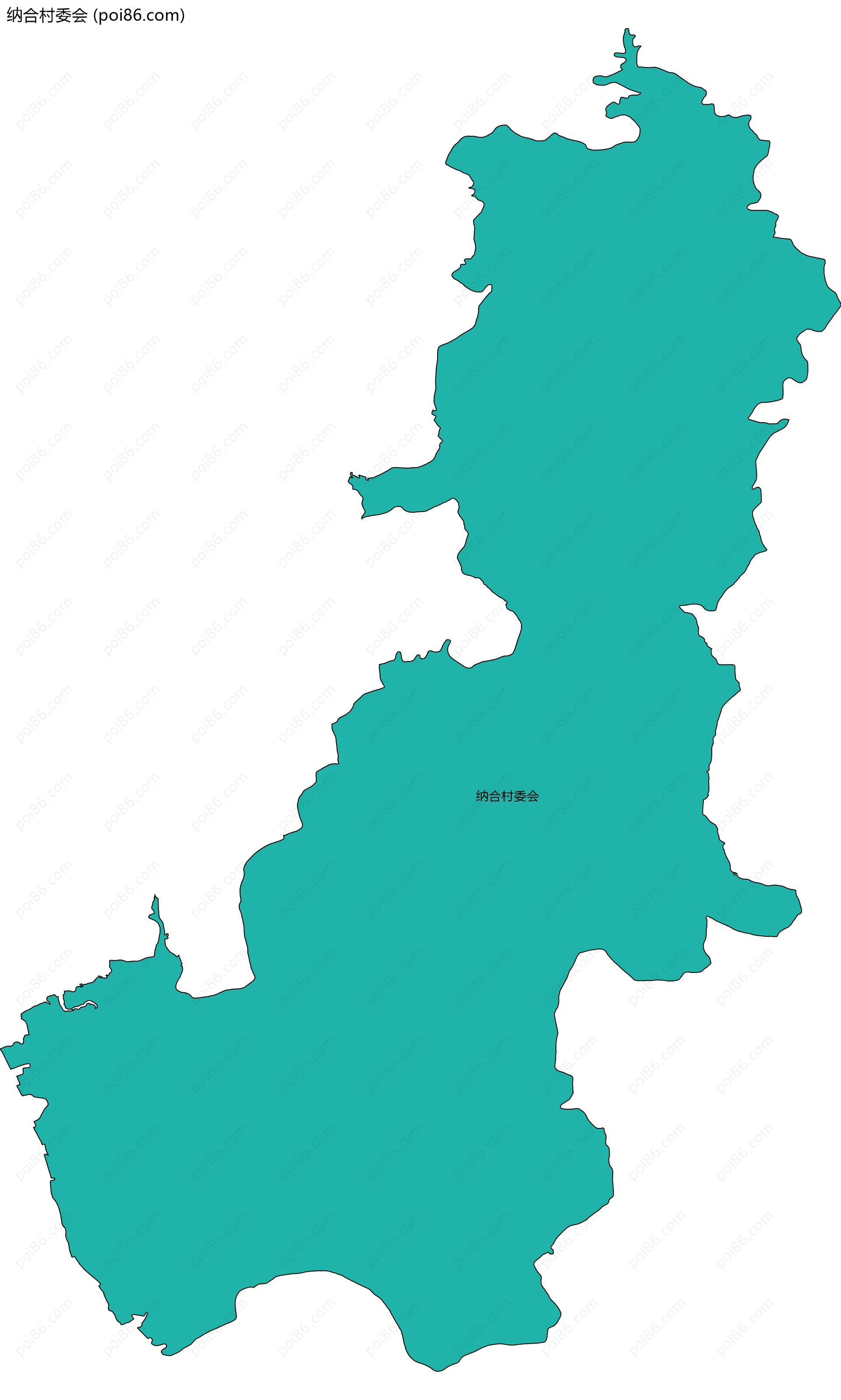 纳合村委会边界地图