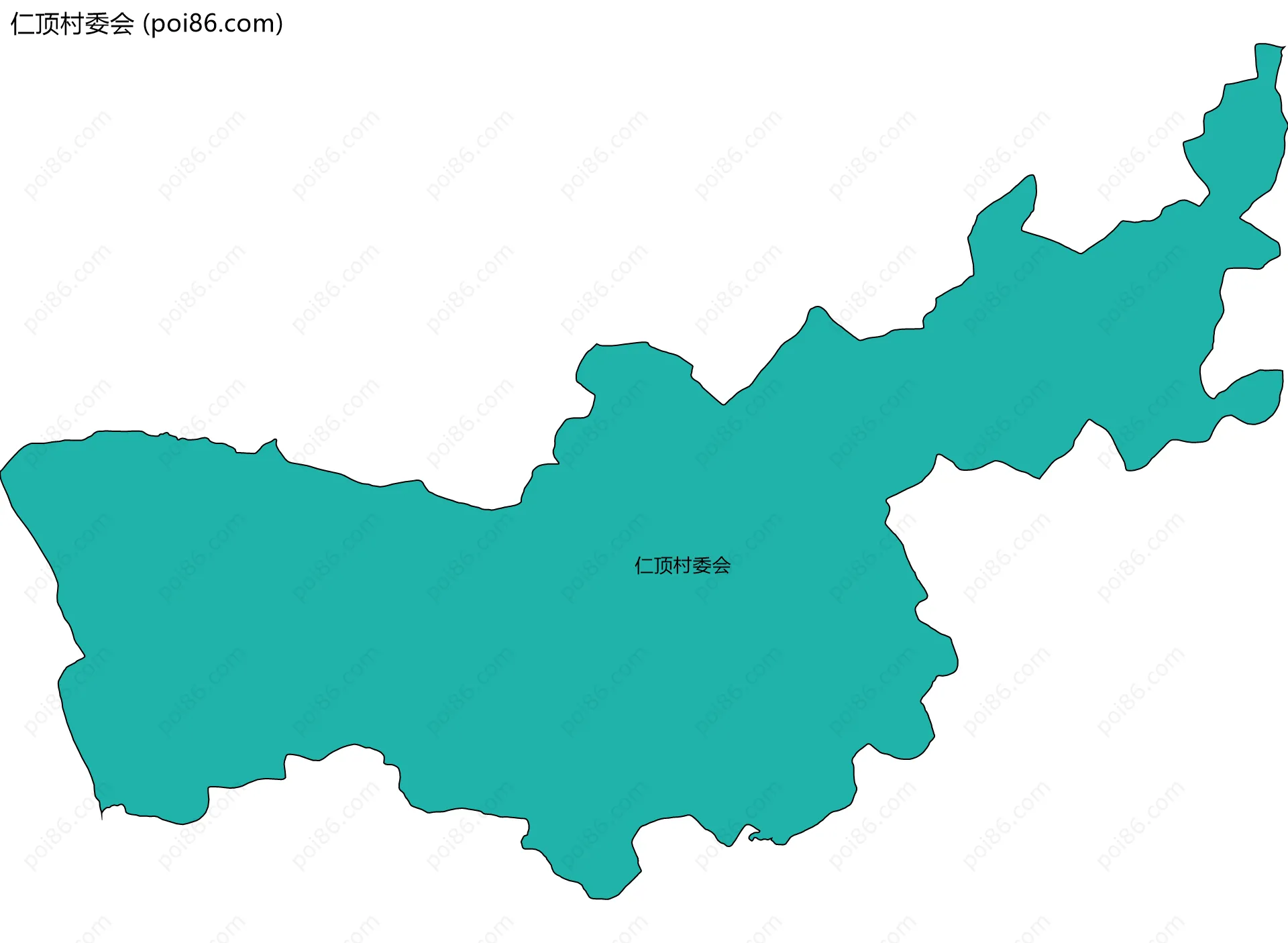 仁顶村委会边界地图