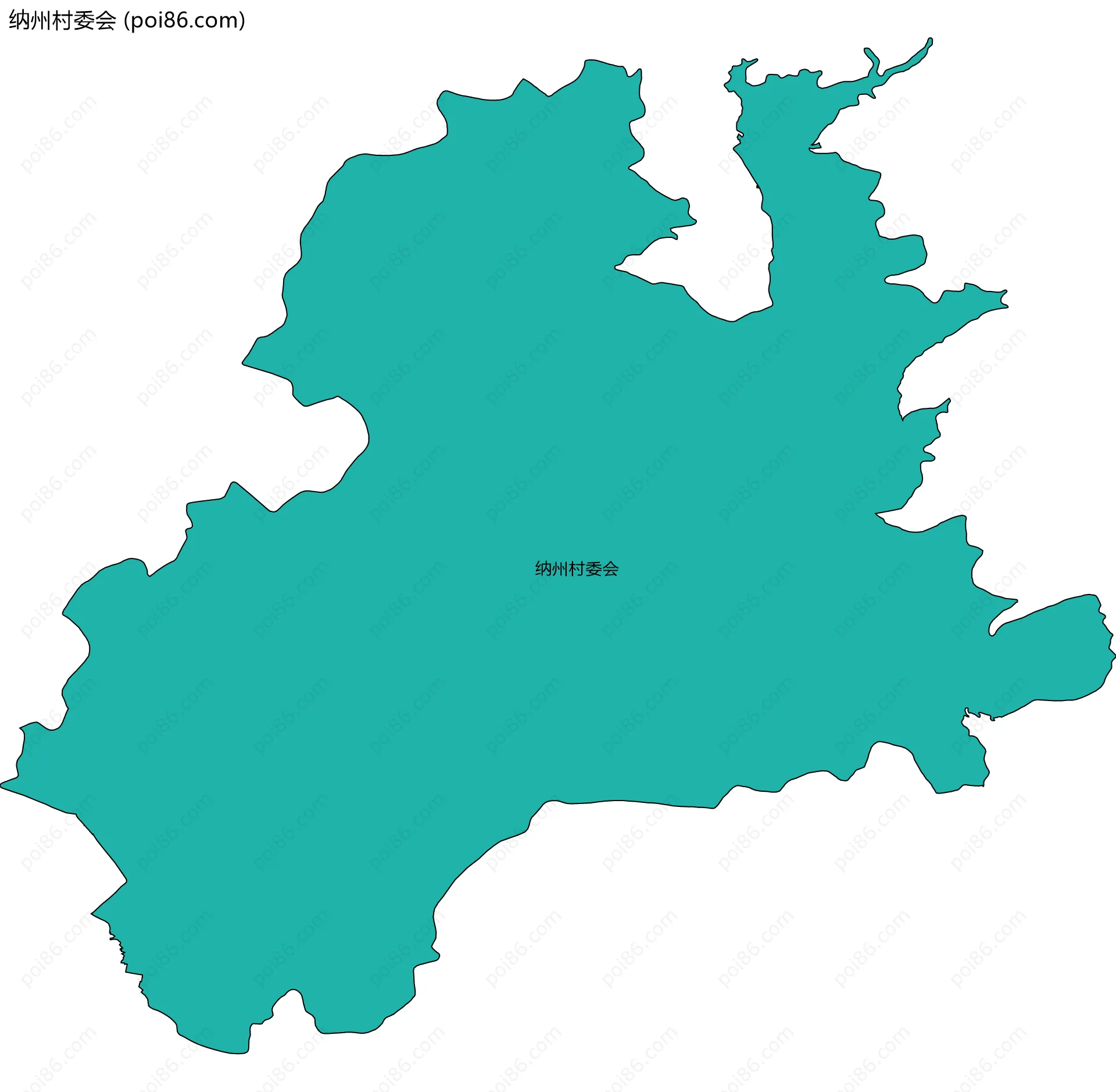 纳州村委会边界地图