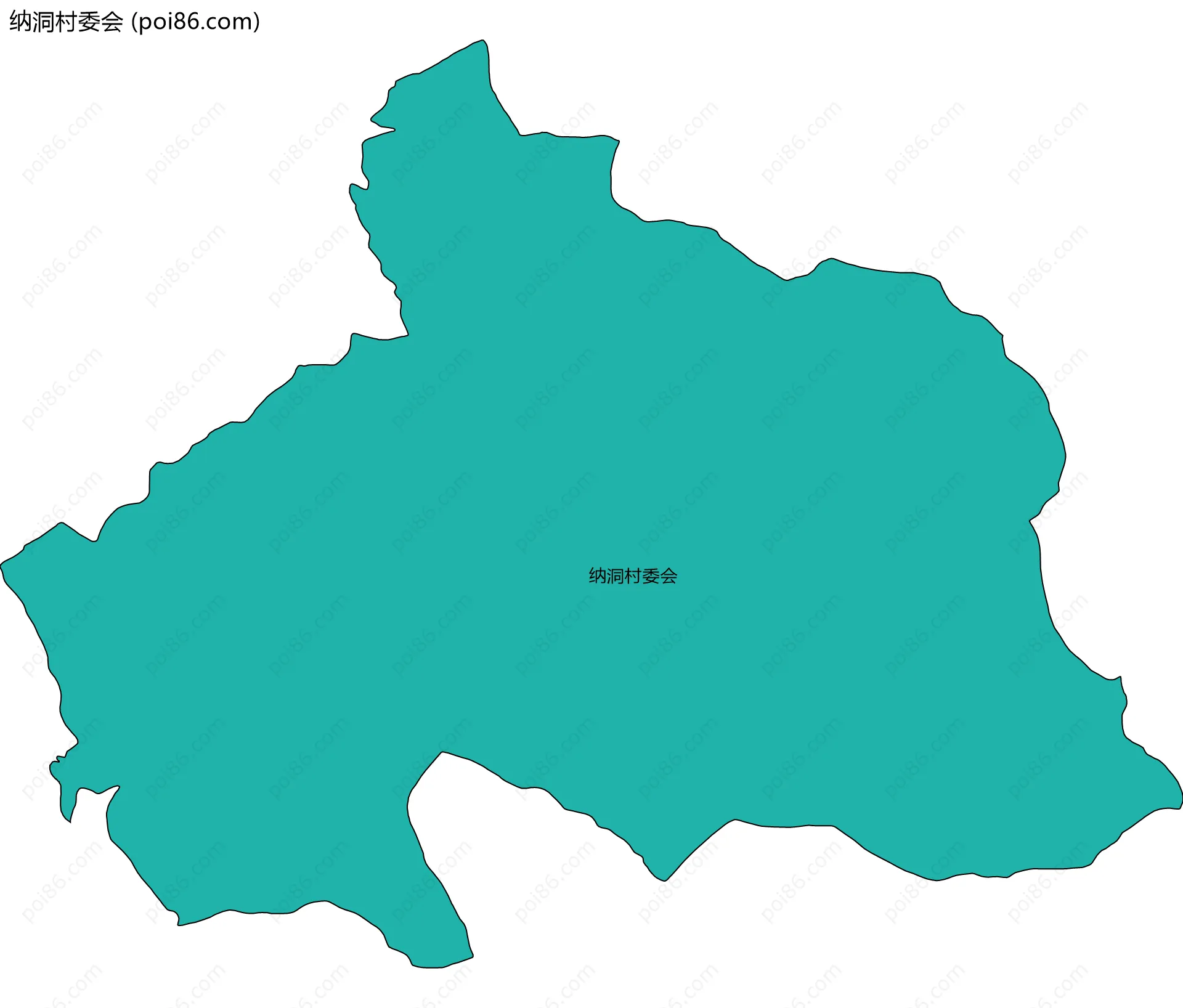 纳洞村委会边界地图