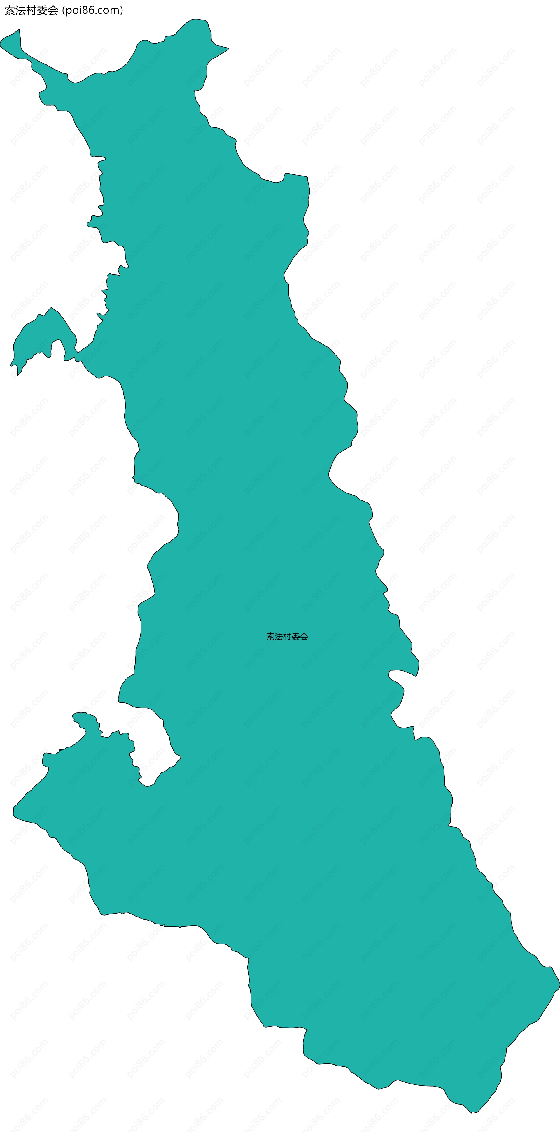 索法村委会边界地图