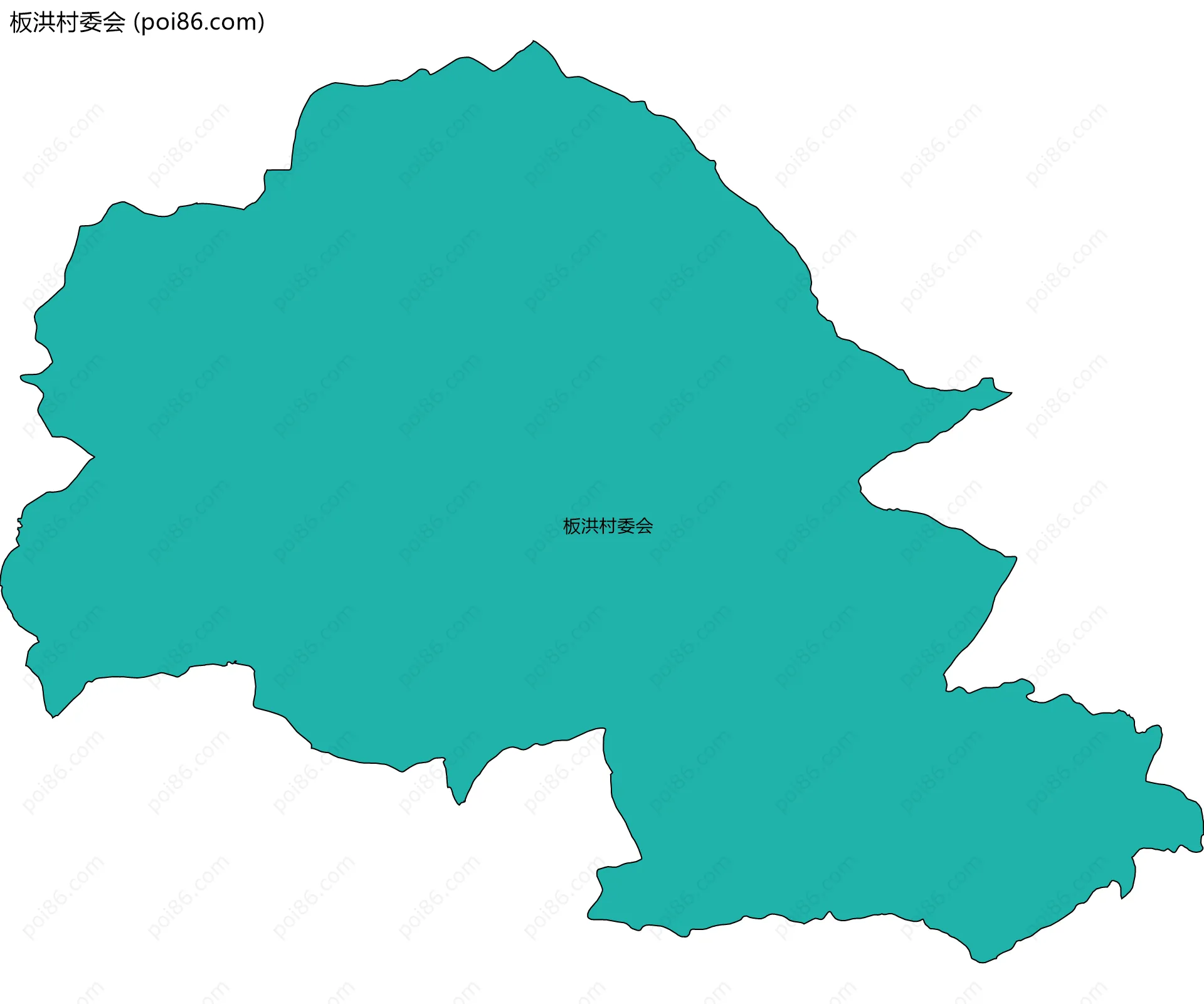板洪村委会边界地图