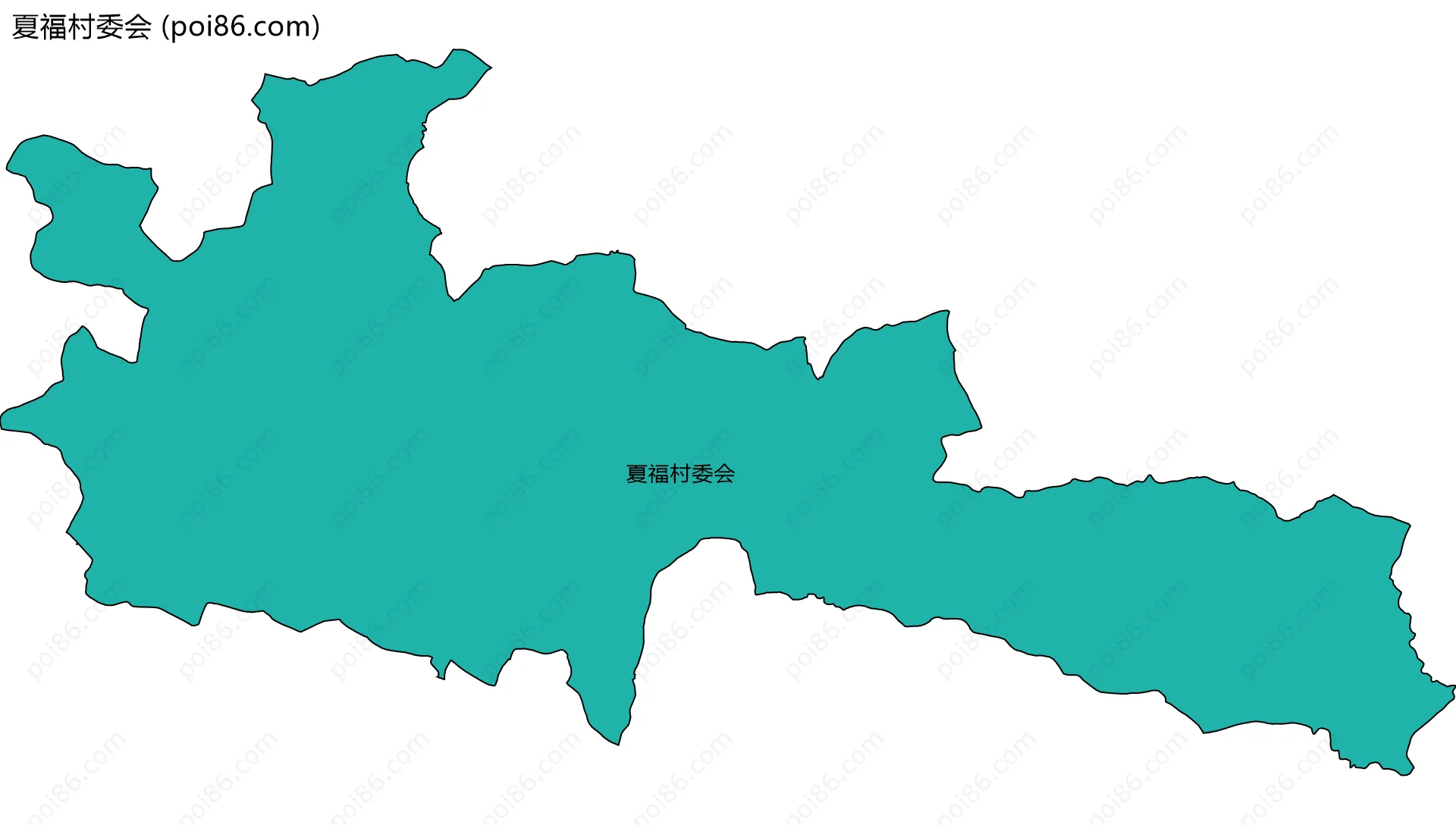 夏福村委会边界地图