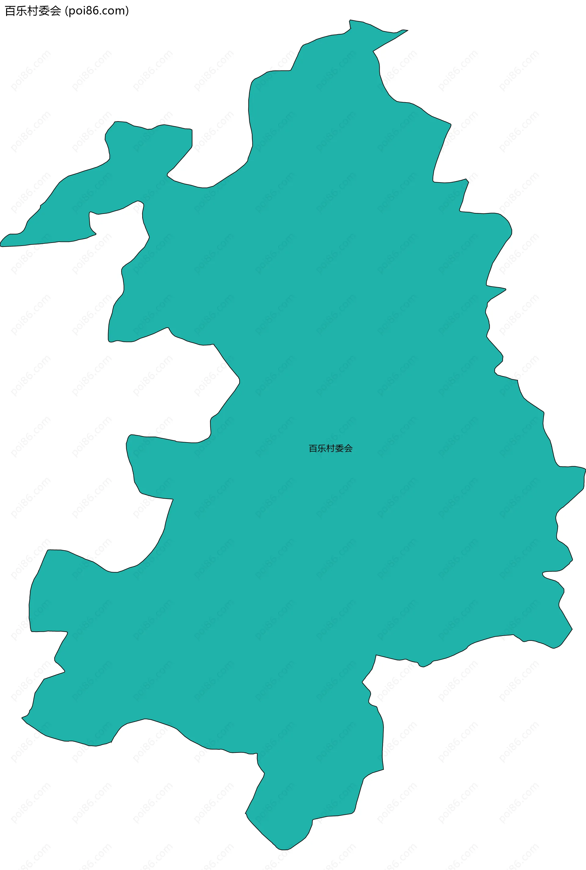 百乐村委会边界地图