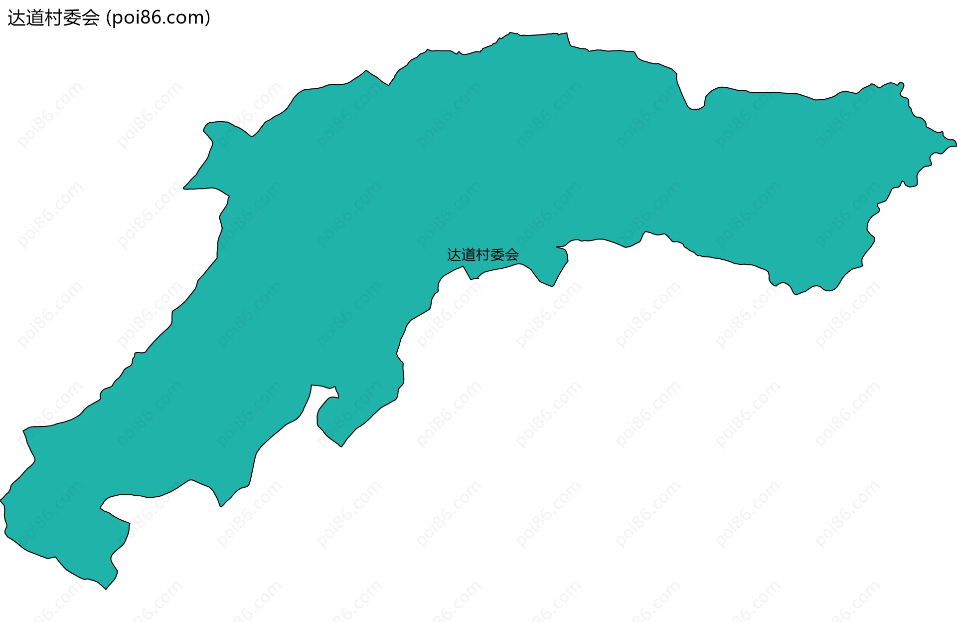 达道村委会边界地图