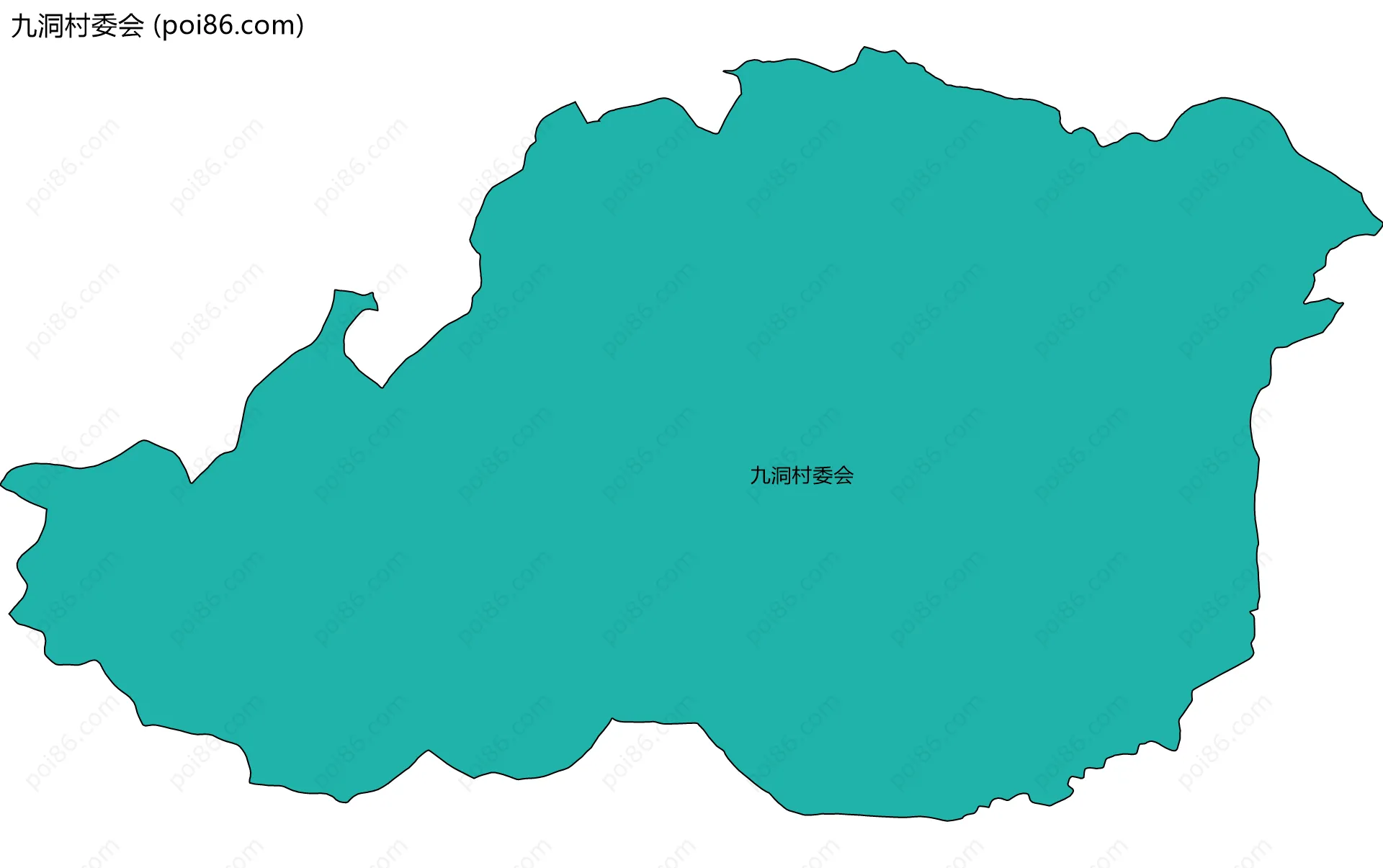 九洞村委会边界地图