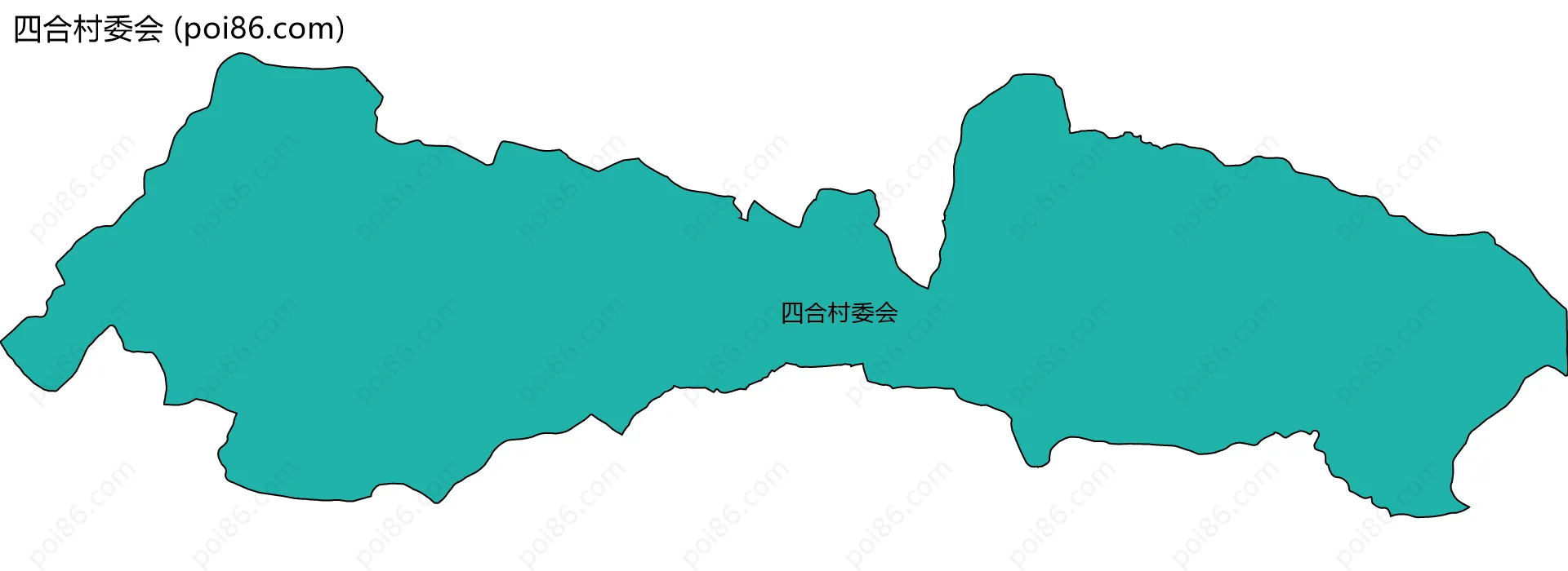 四合村委会边界地图