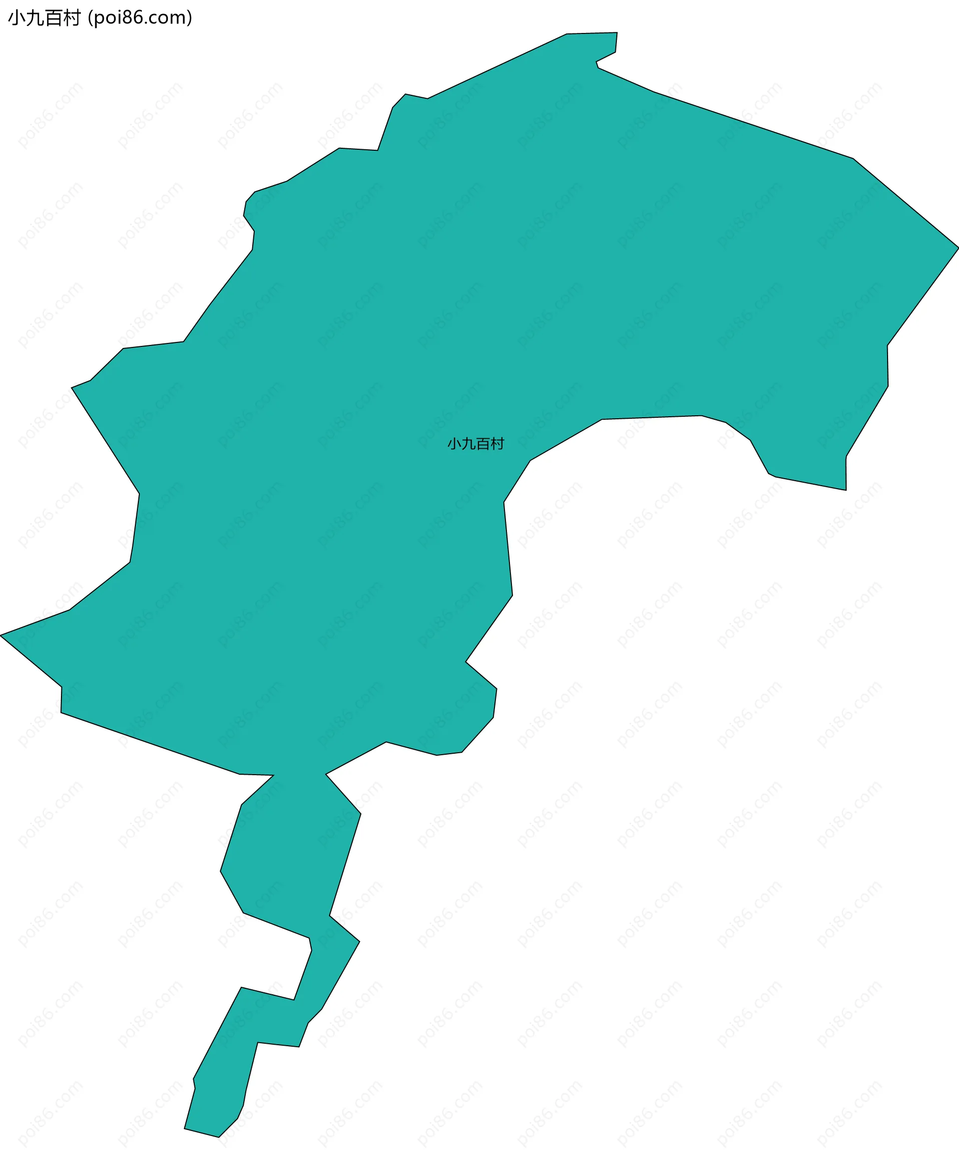 小九百村边界地图