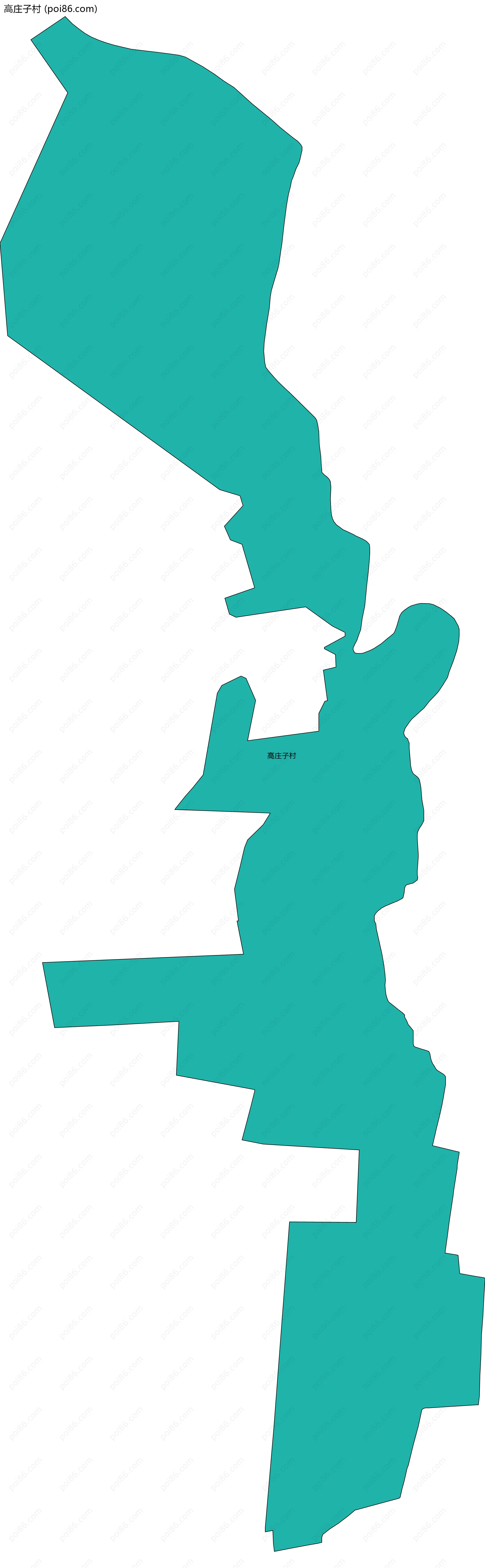 高庄子村边界地图