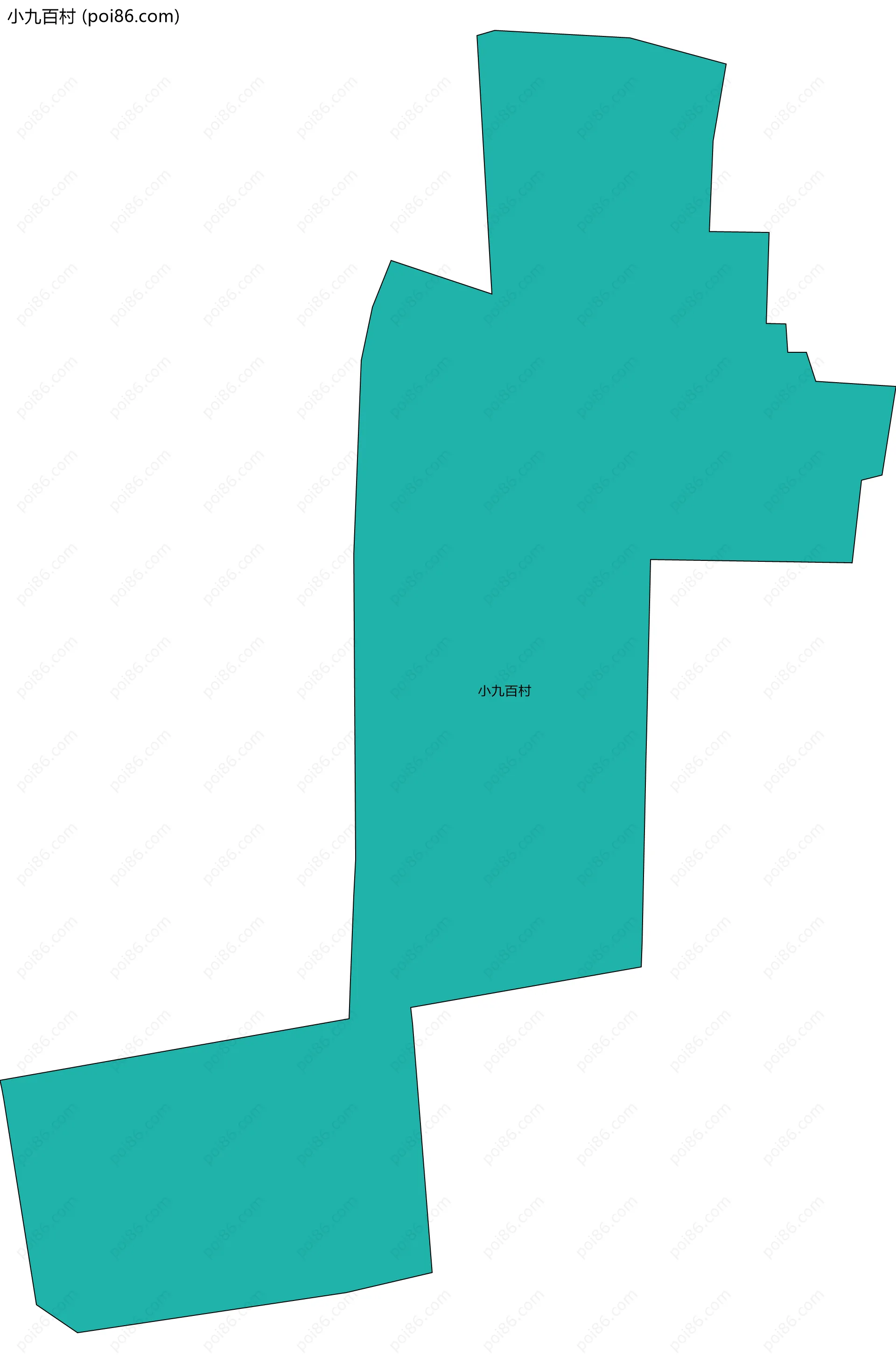 小九百村边界地图