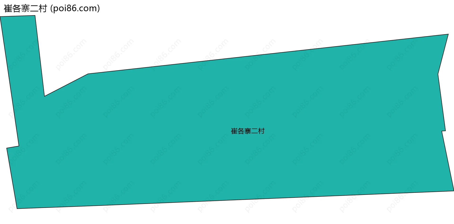 崔各寨二村边界地图