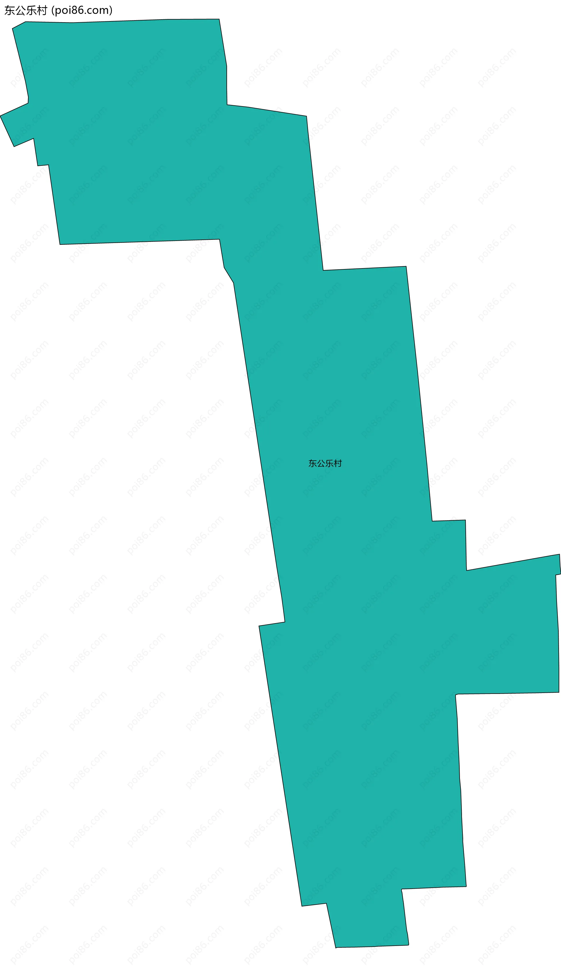 东公乐村边界地图