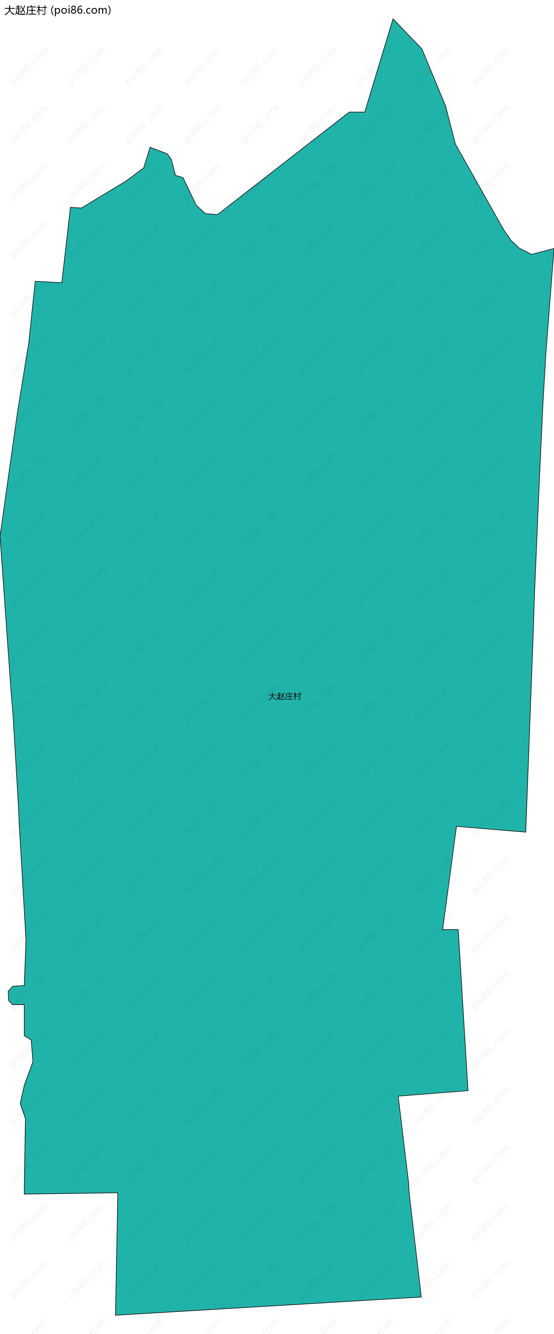 大赵庄村边界地图