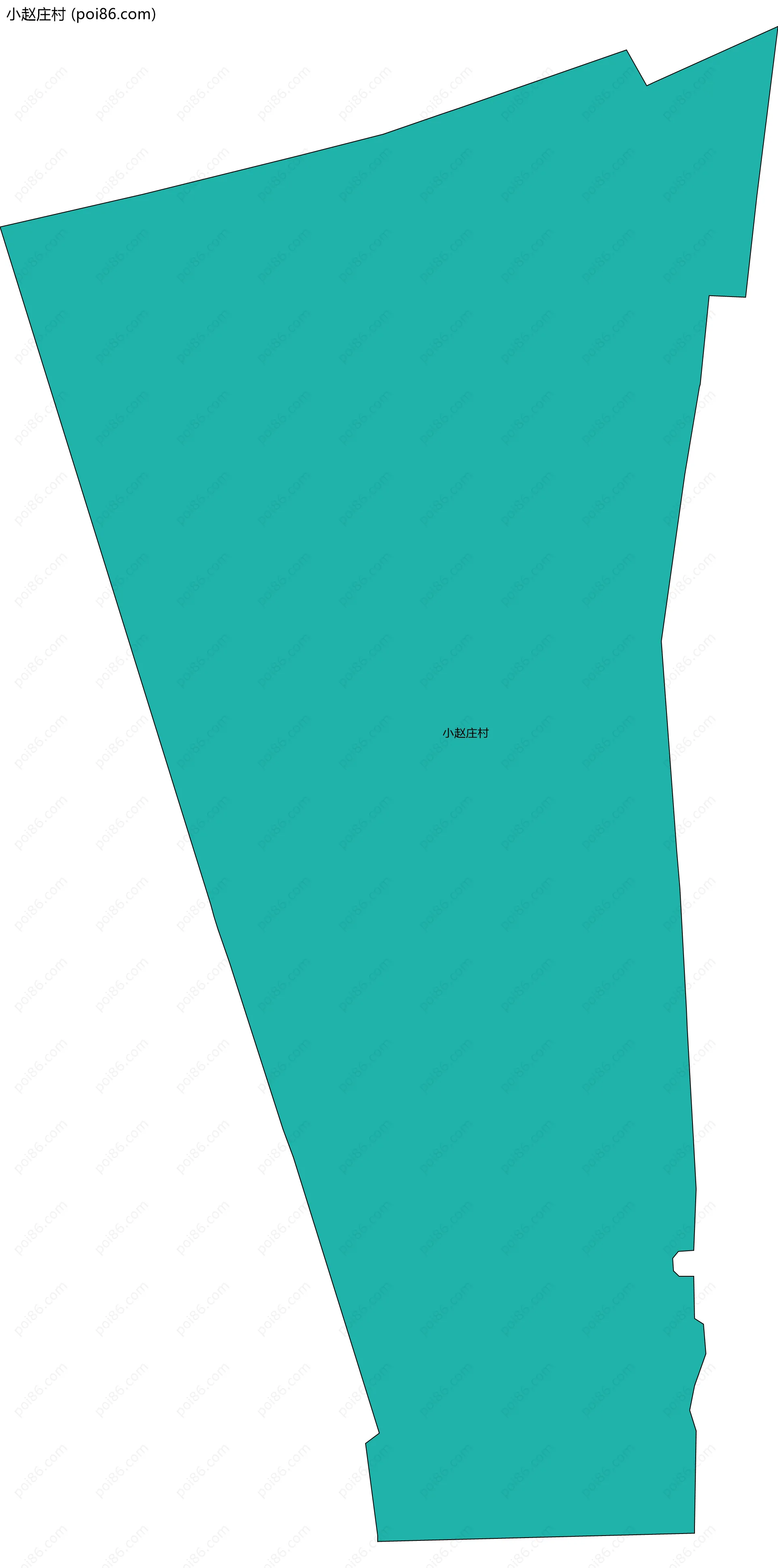 小赵庄村边界地图