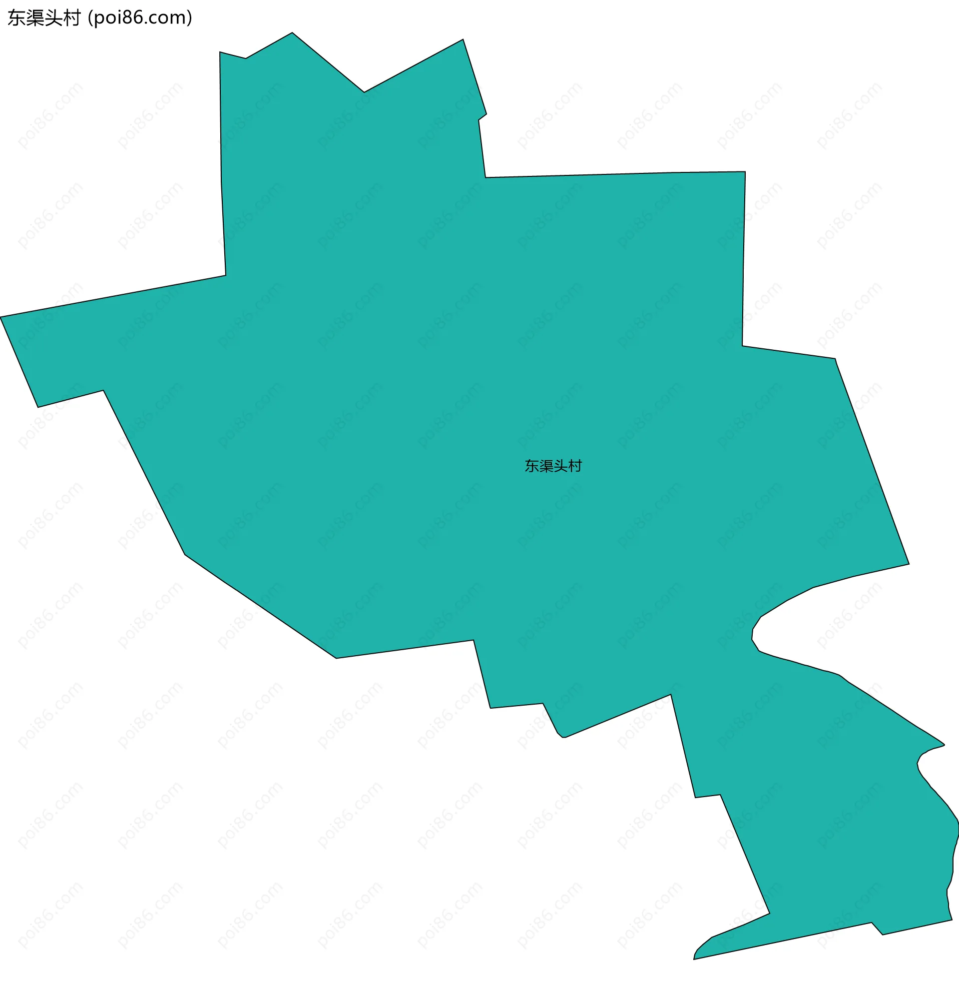 东渠头村边界地图