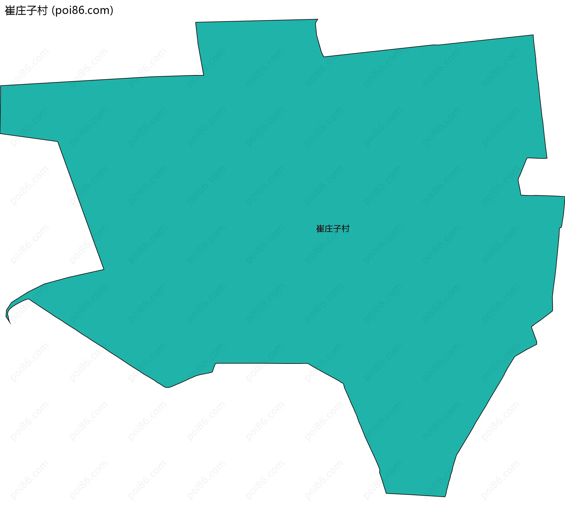 崔庄子村边界地图