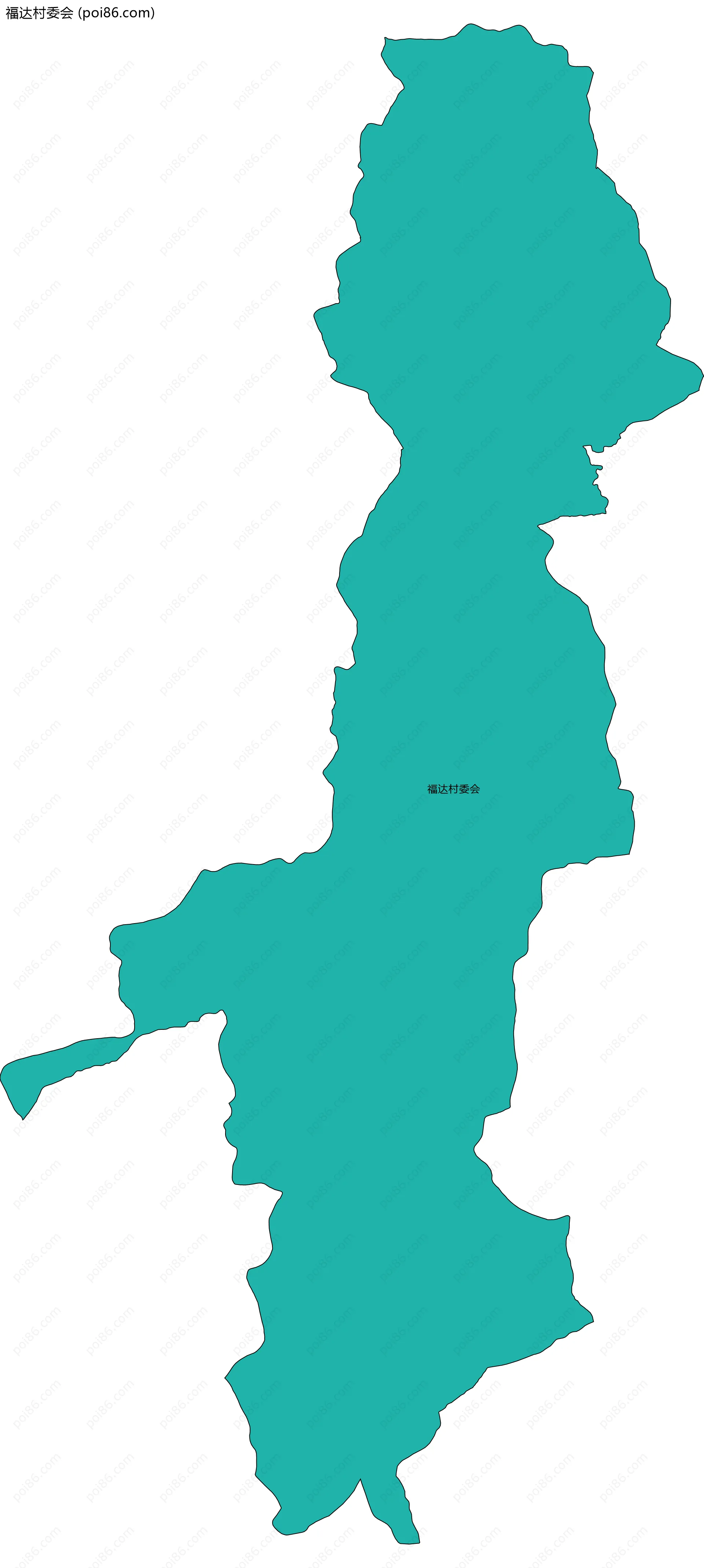 福达村委会边界地图