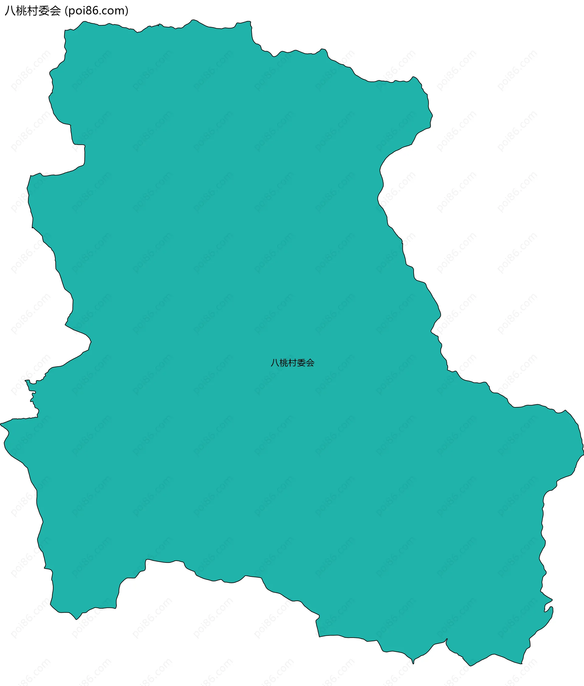 八桃村委会边界地图