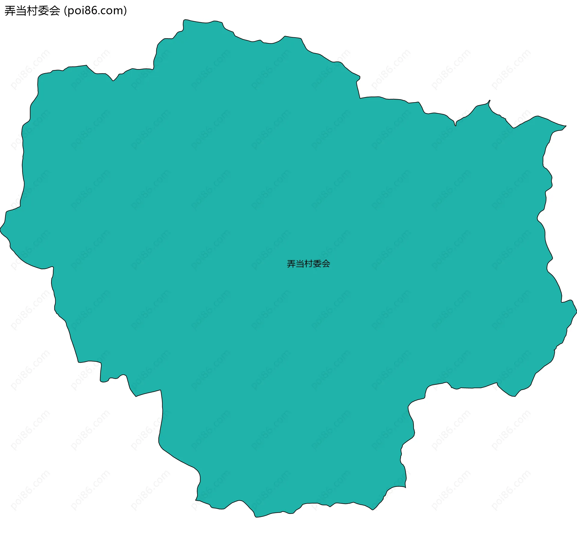 弄当村委会边界地图