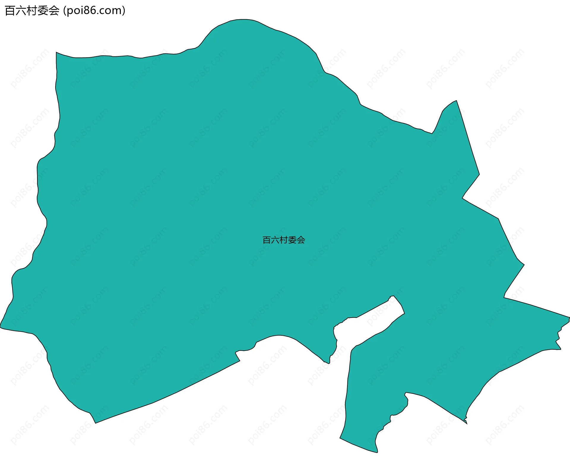 百六村委会边界地图