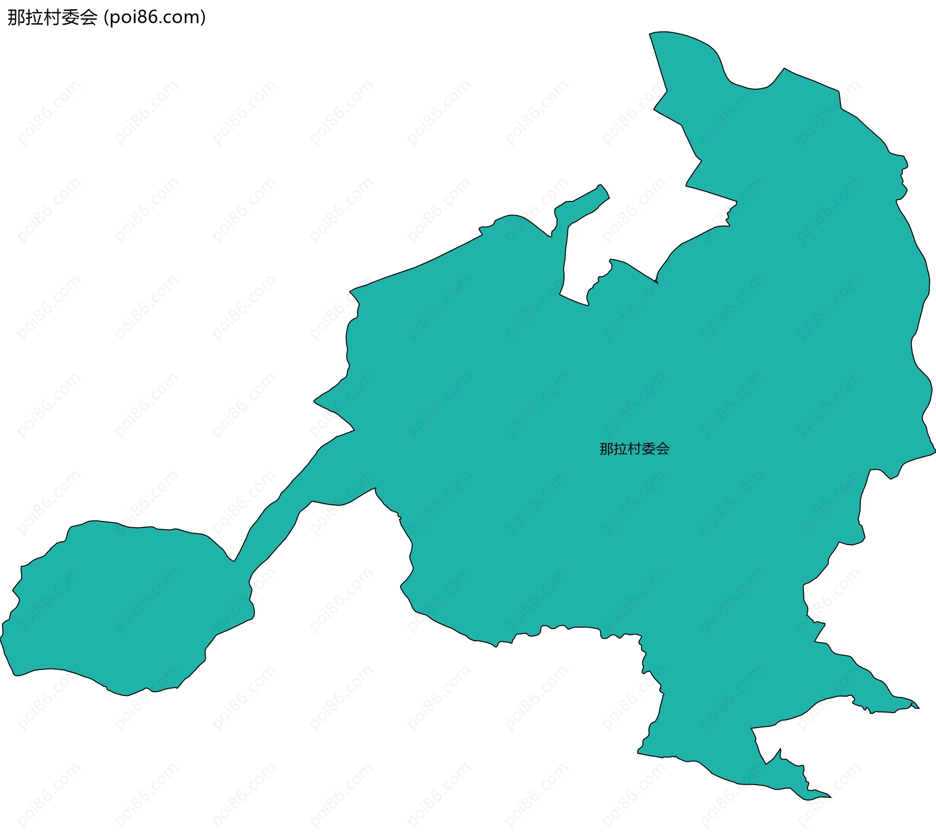 那拉村委会边界地图