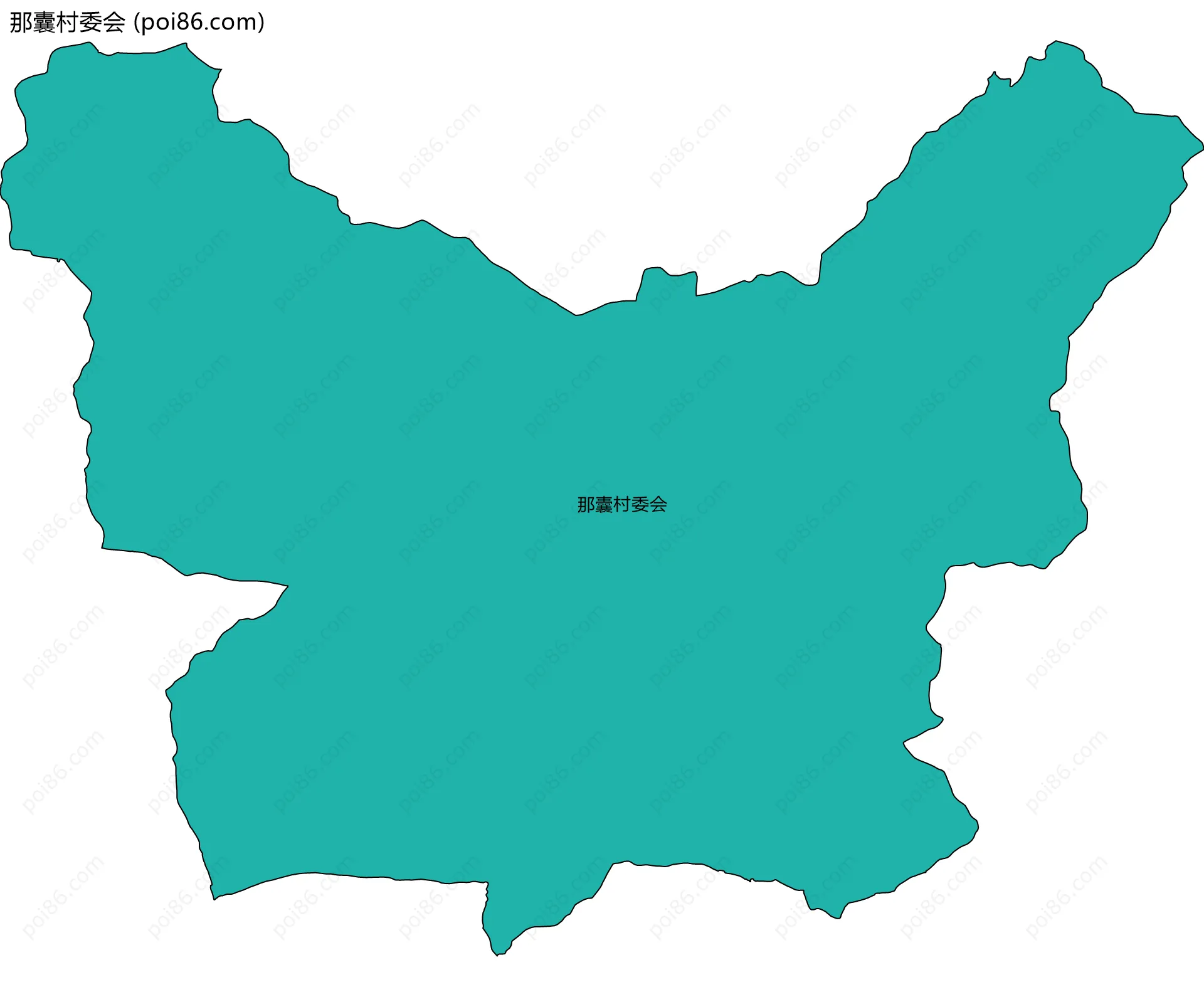 那囊村委会边界地图