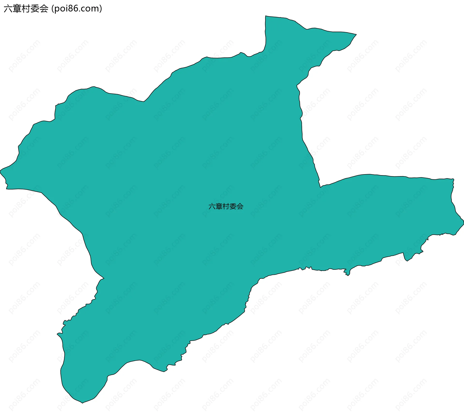 六章村委会边界地图