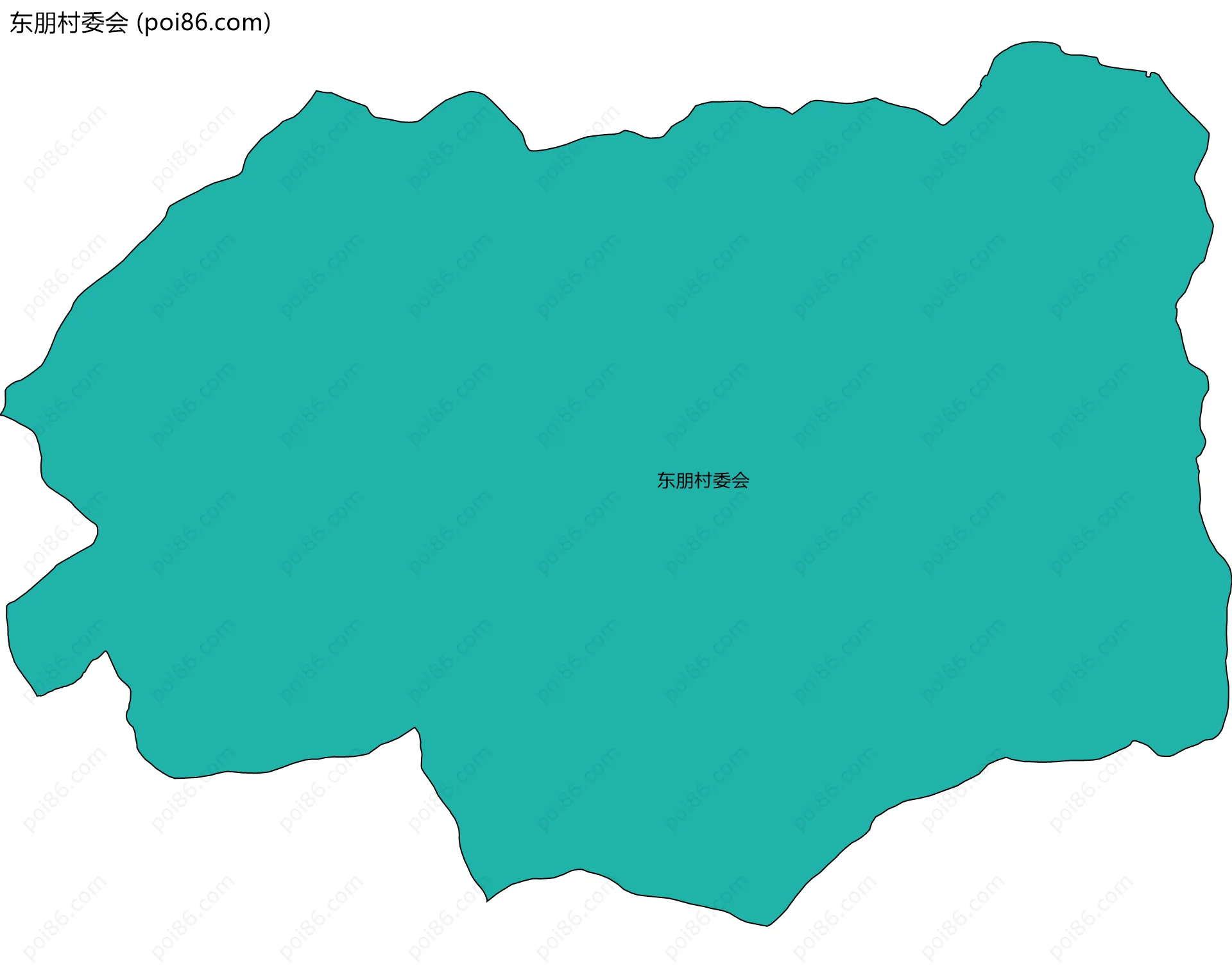 东朋村委会边界地图