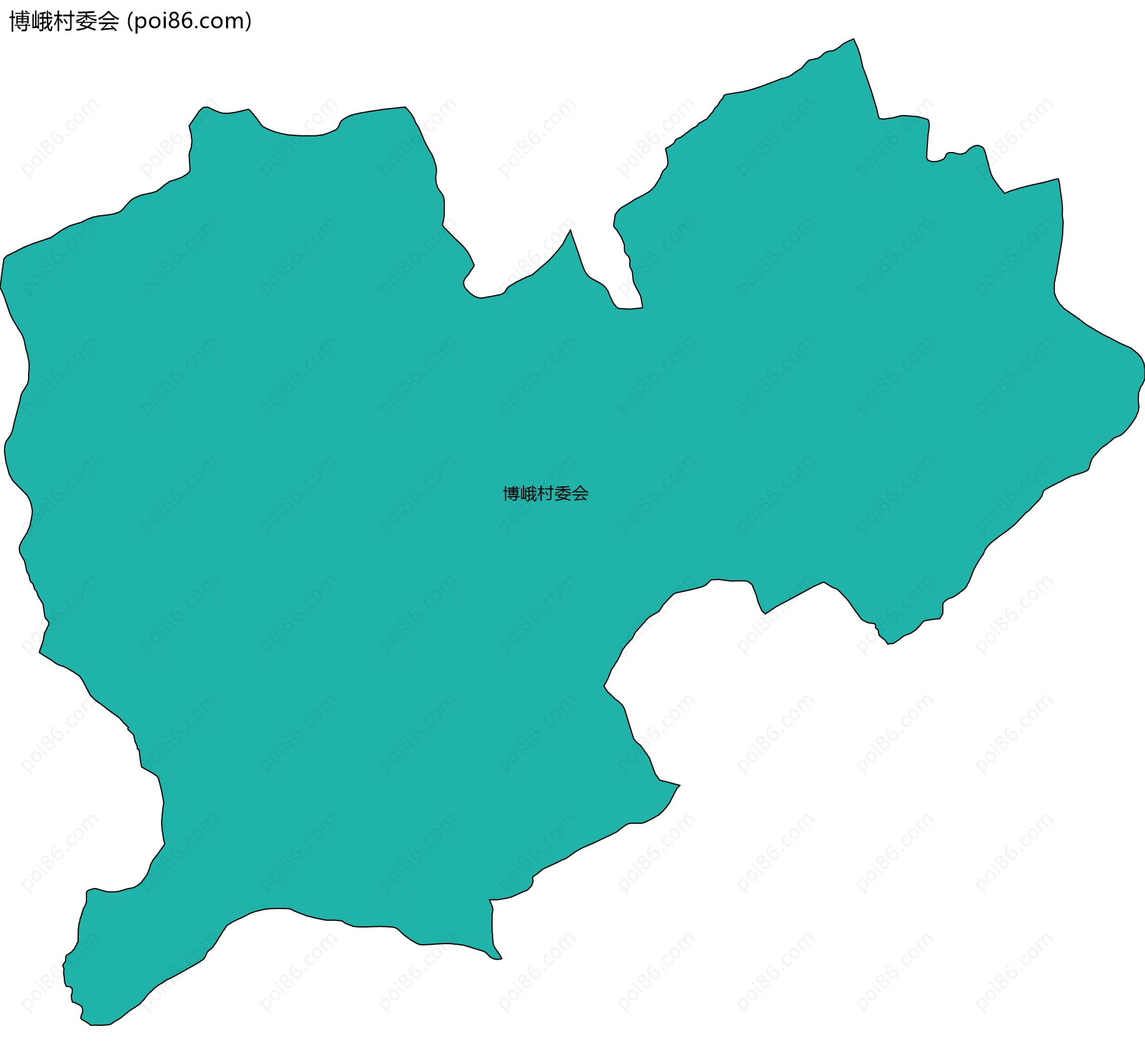博峨村委会边界地图