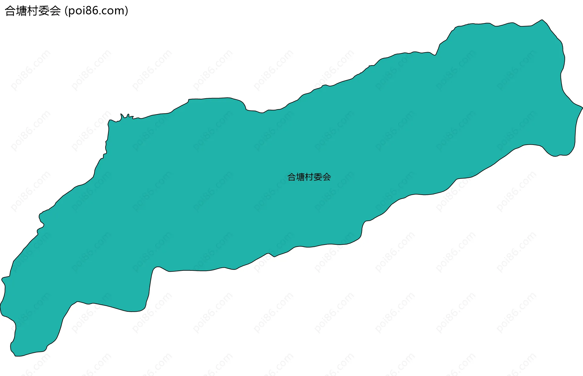 合塘村委会边界地图