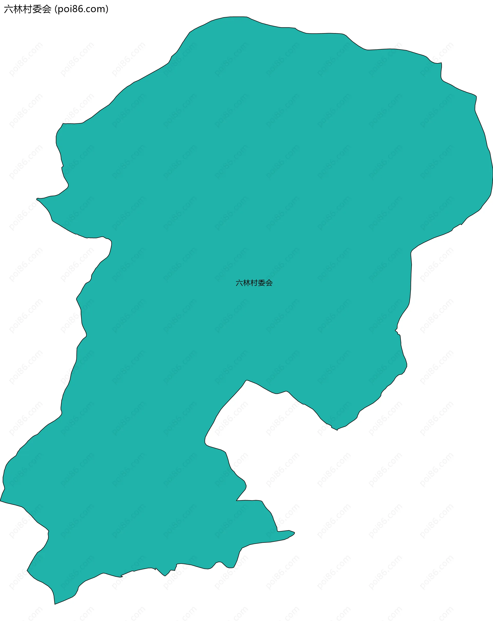 六林村委会边界地图