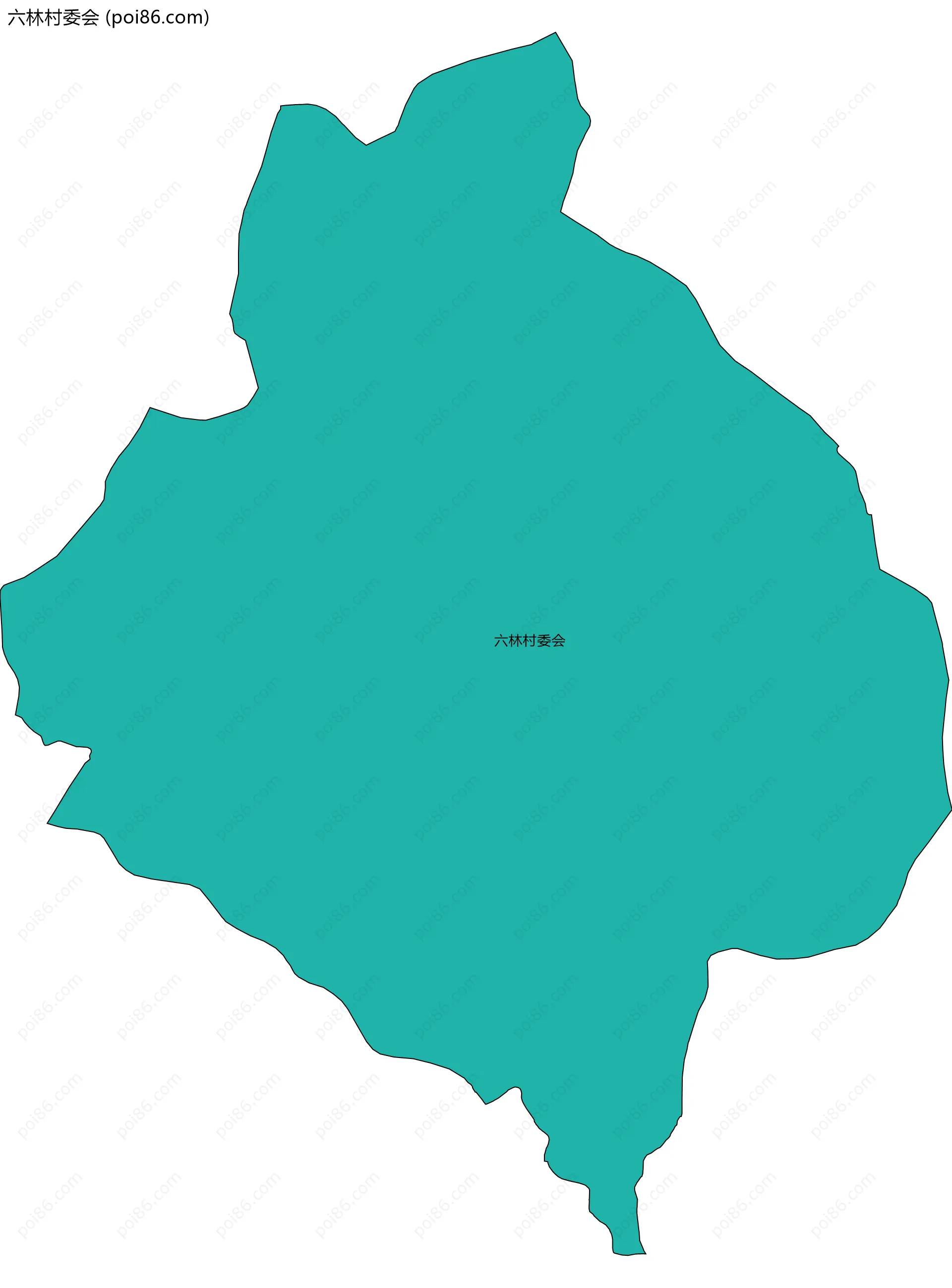 六林村委会边界地图