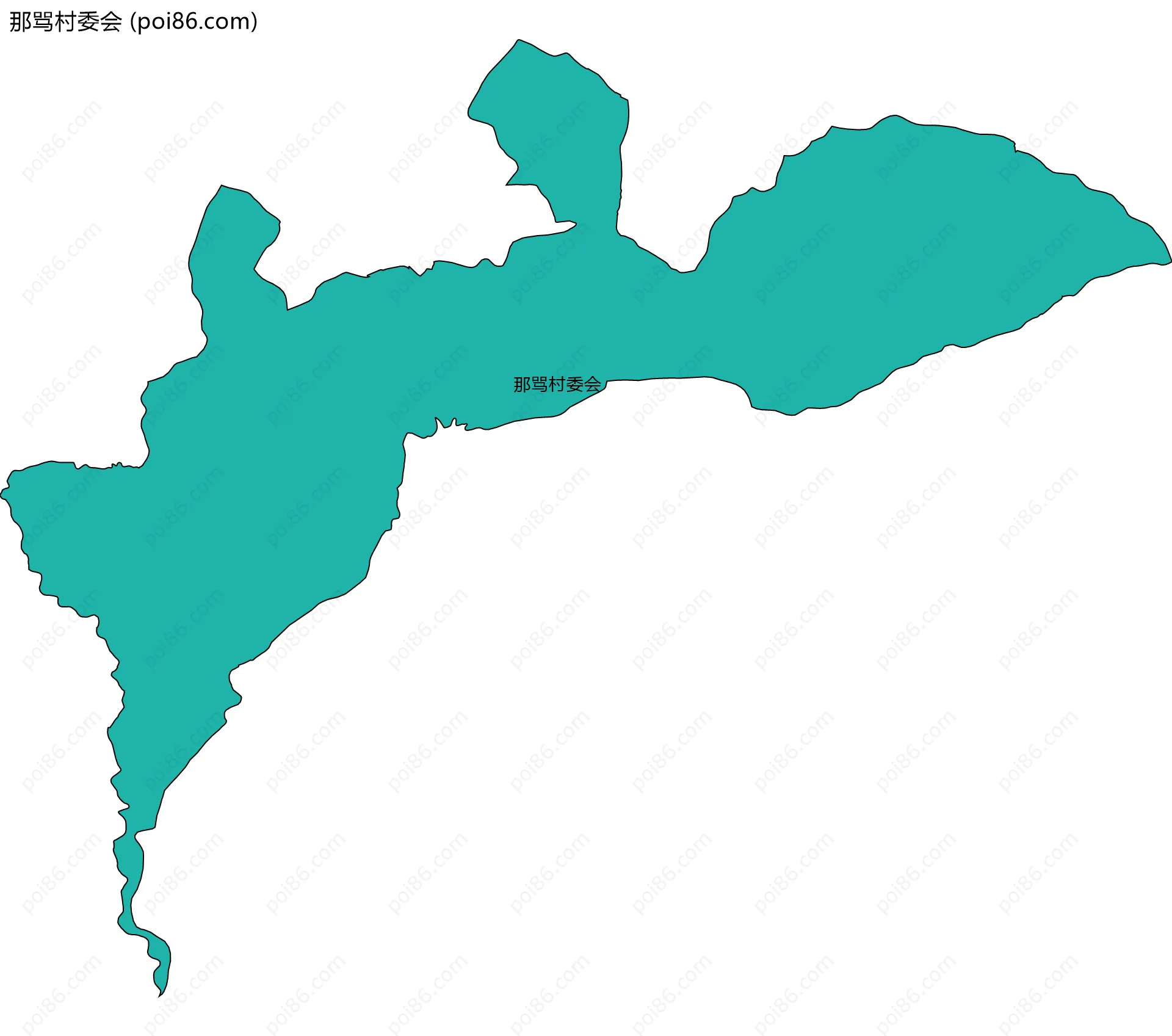 那骂村委会边界地图