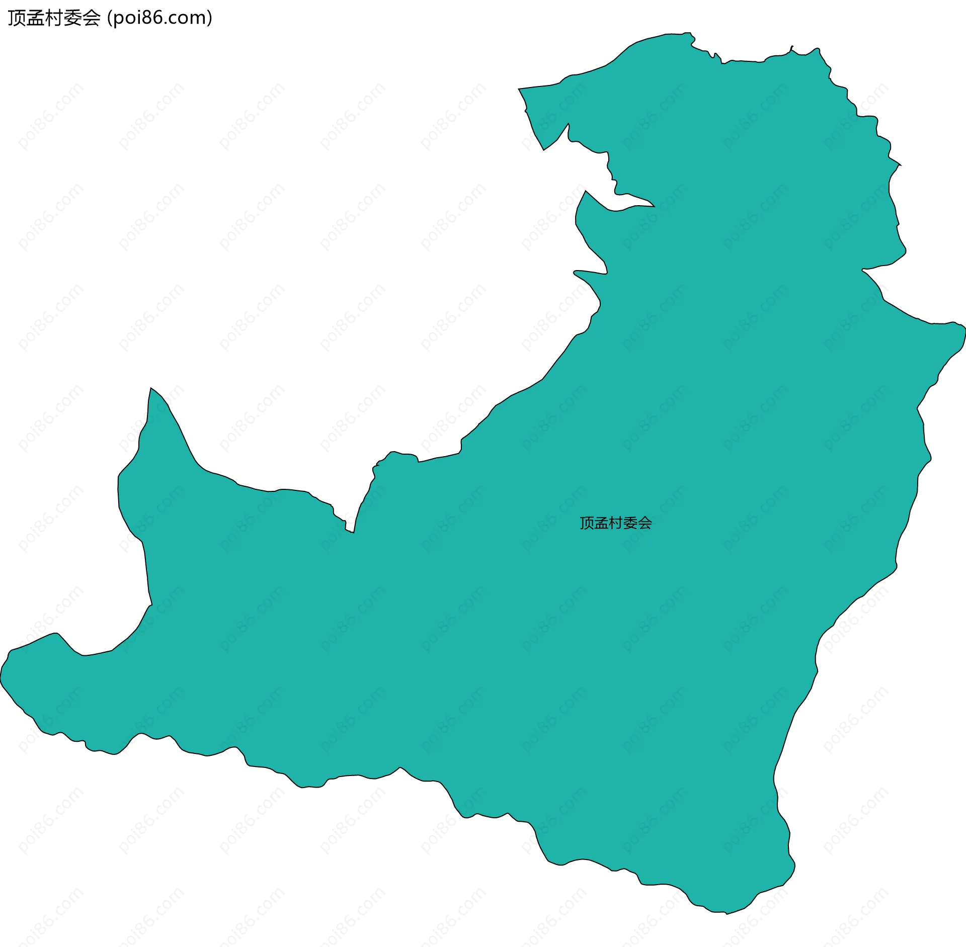 顶孟村委会边界地图