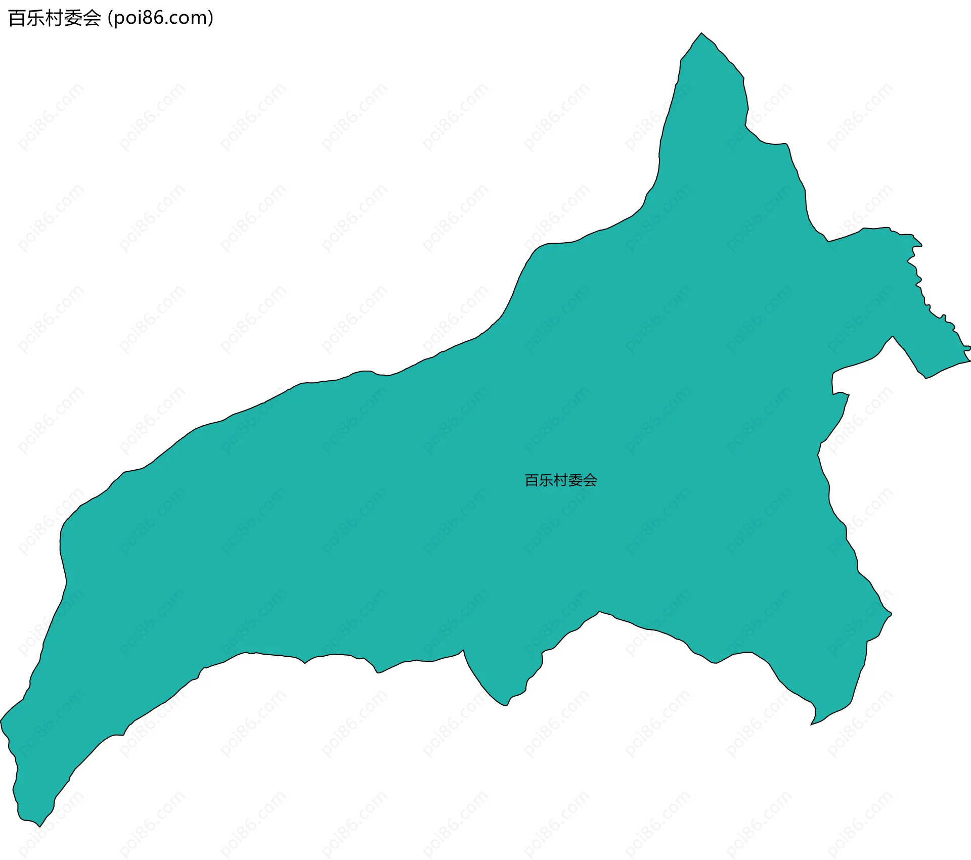 百乐村委会边界地图